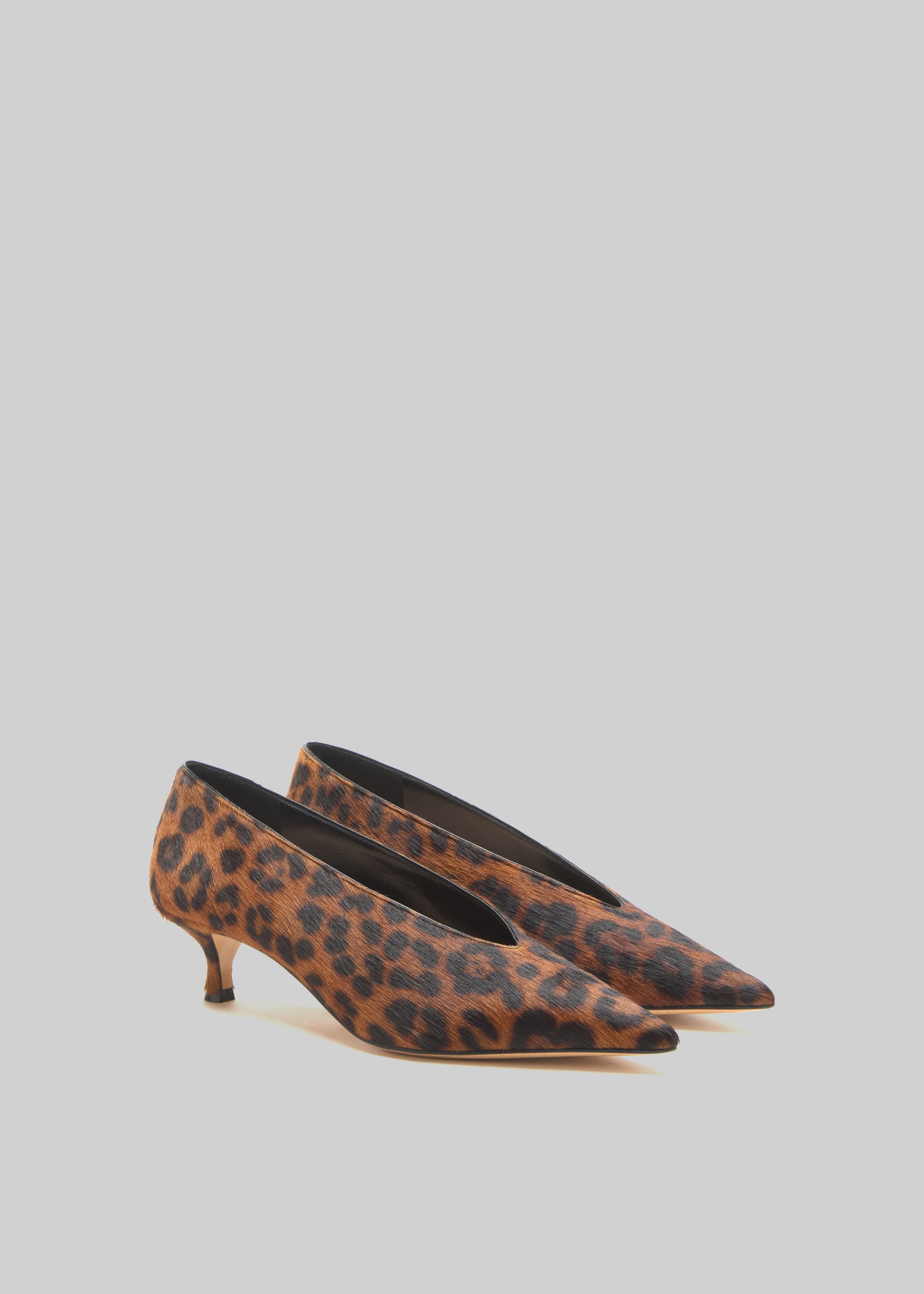 Le Monde Beryl Babouche Kitten Heels - Leopard - 2