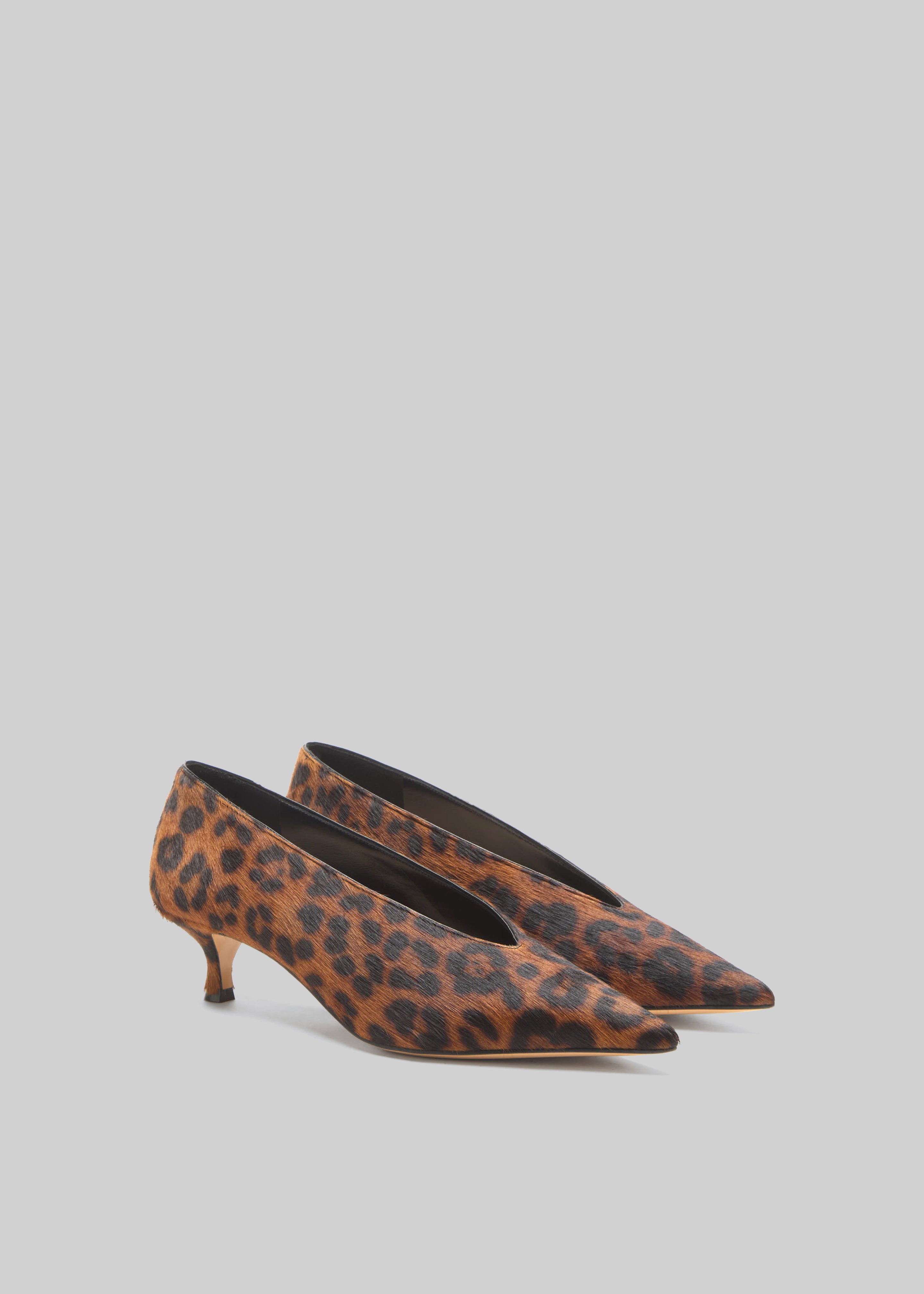 Le Monde Beryl Babouche Kitten Heels - Leopard - 2
