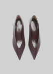Le Monde Beryl Babouche Kitten Heels - Matte Plum
