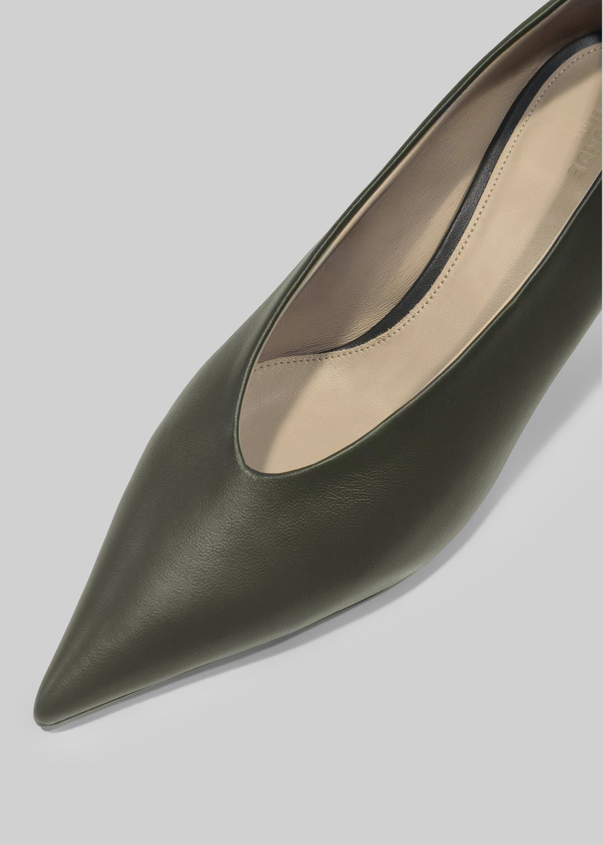 Le Monde Beryl Babouche Kitten Heels - Military