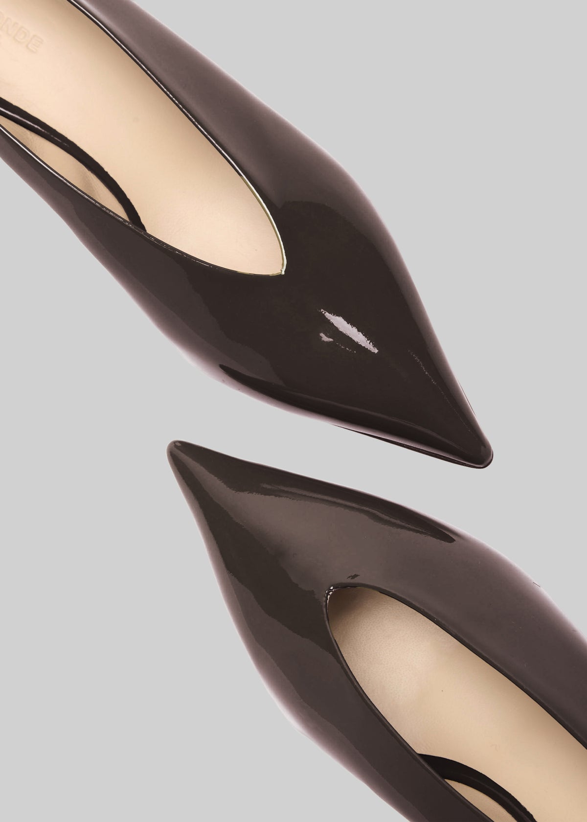 Le Monde Beryl Babouche Kitten Heels Vernice Leather - Plum - 5