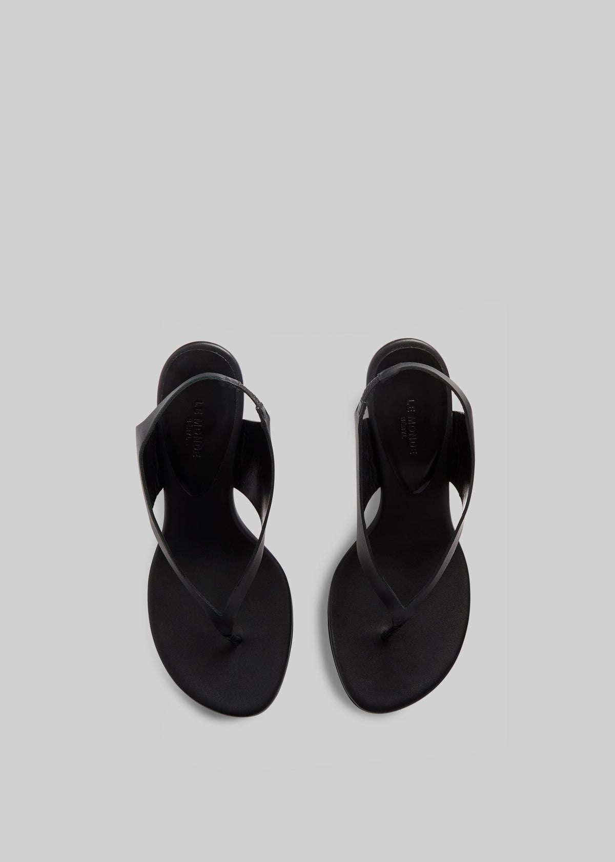 Le Monde Beryl Langley Thong Wedges - Black - 3