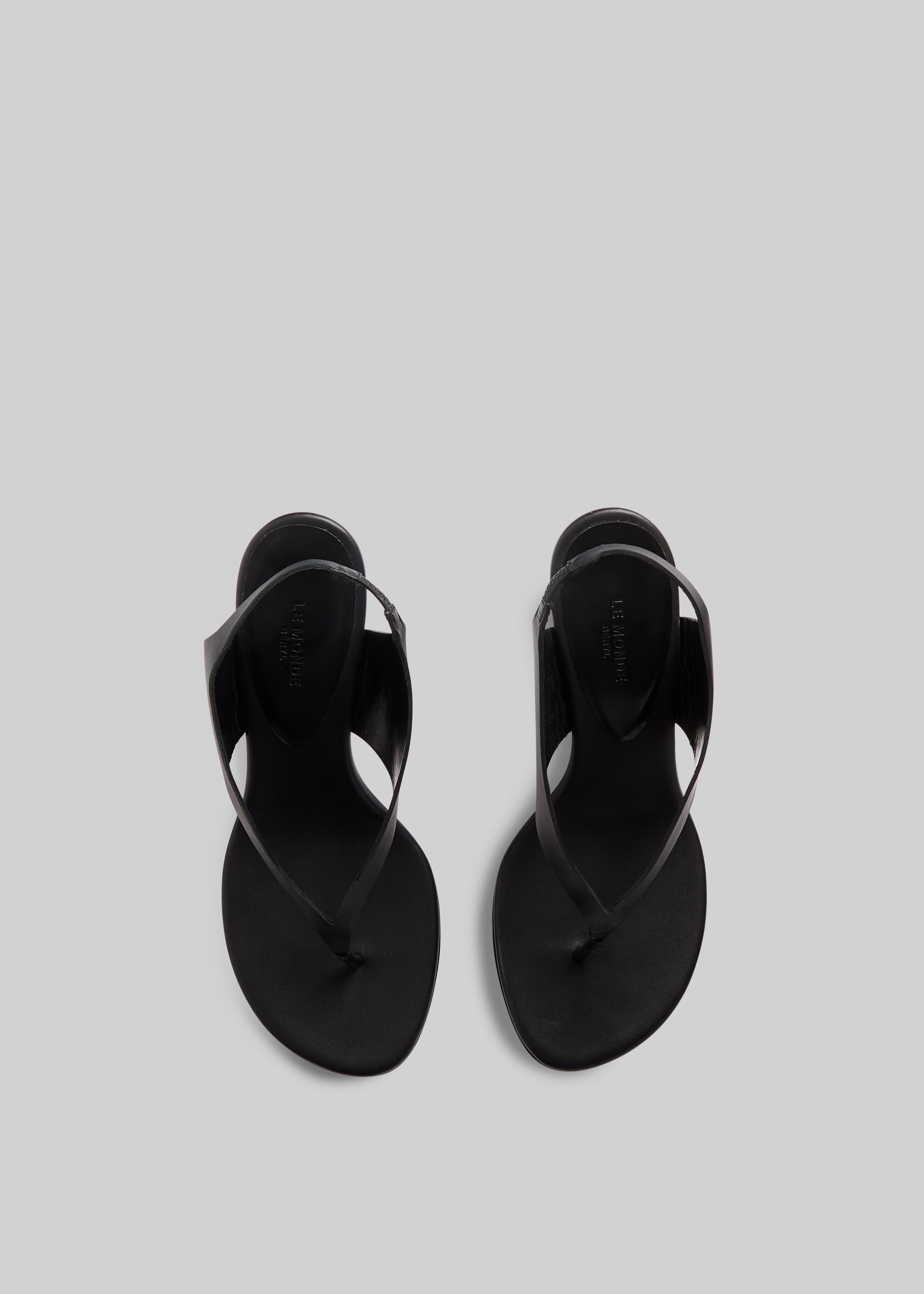 Le Monde Beryl Langley Thong Wedges - Black - 3