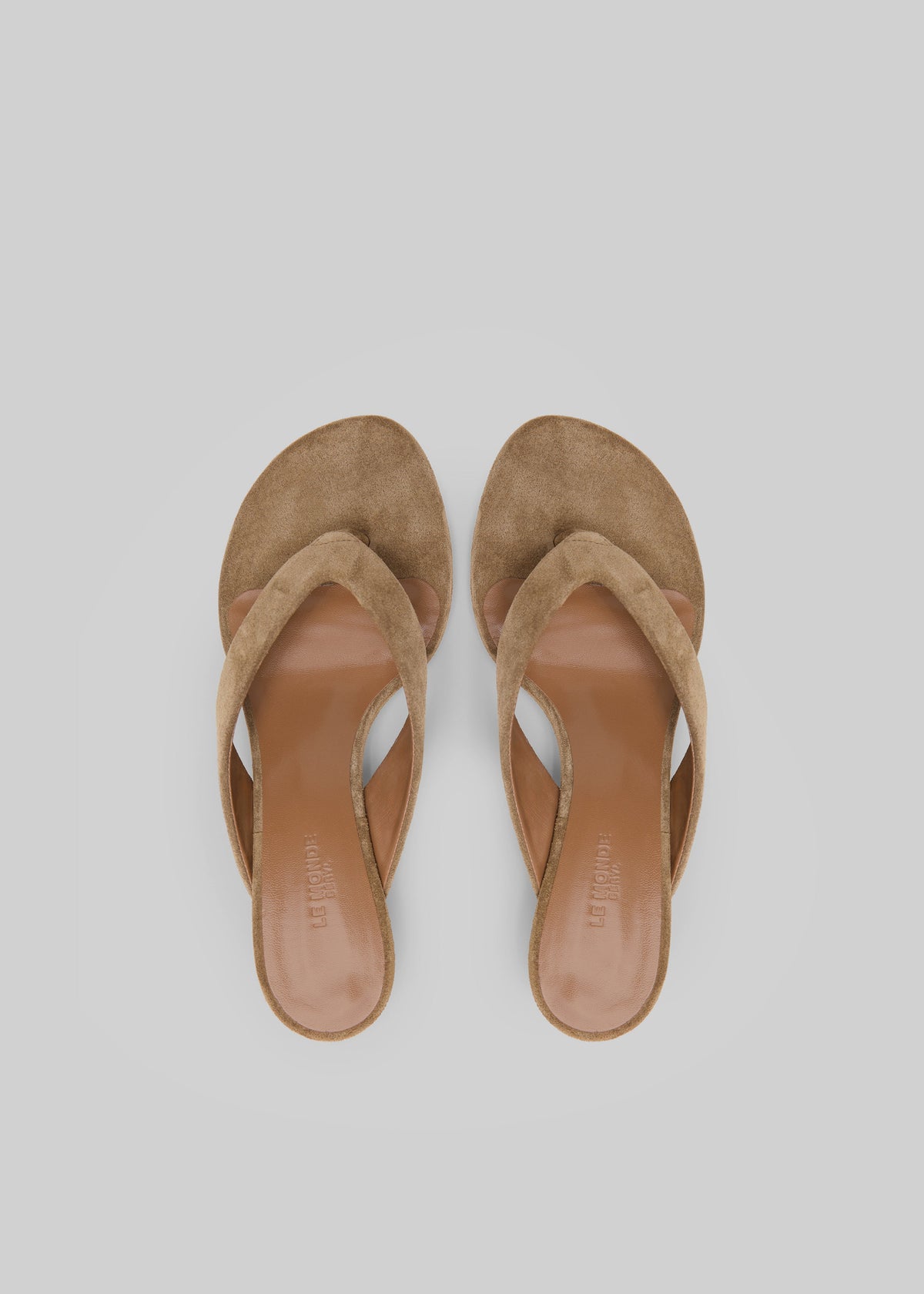 Le Monde Beryl Micro Wedges Thong - Taupe - 3