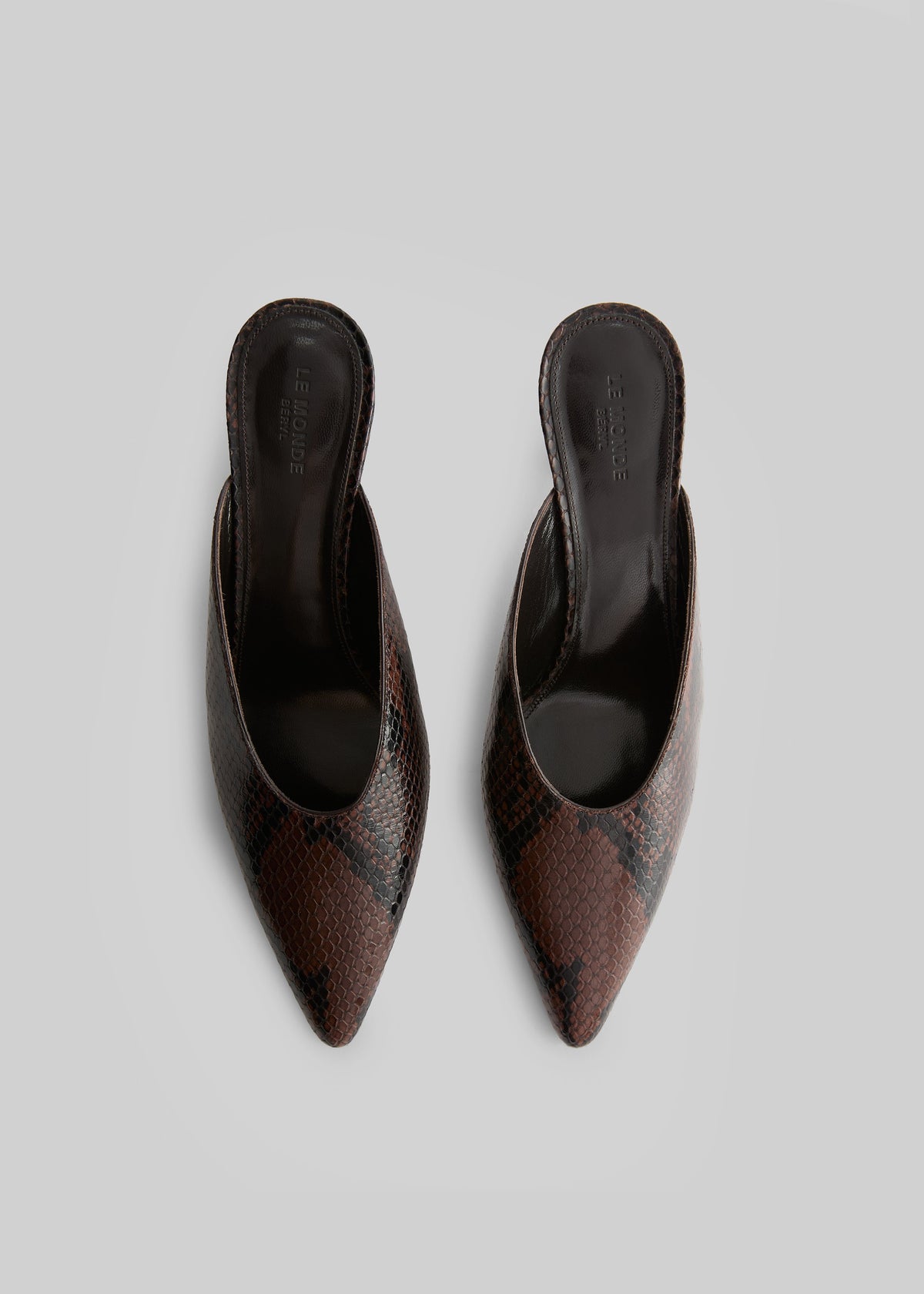 Le Monde Beryl Petra Mules - Chocolate - 2