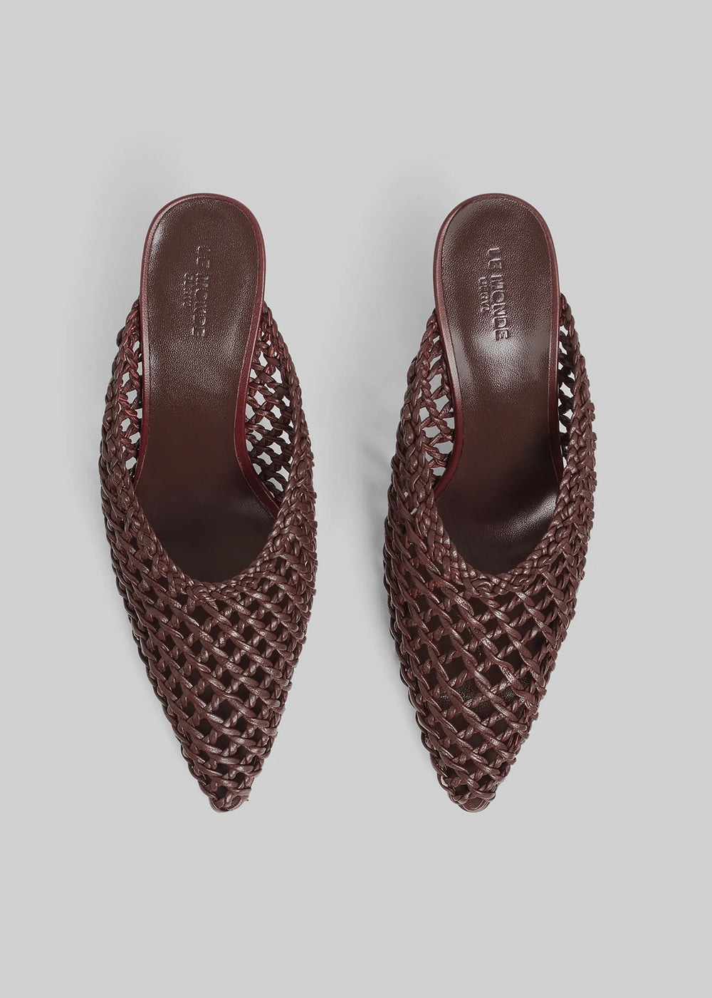 Le Monde Beryl Victoria Knotted Wedges - Burgundy - 1