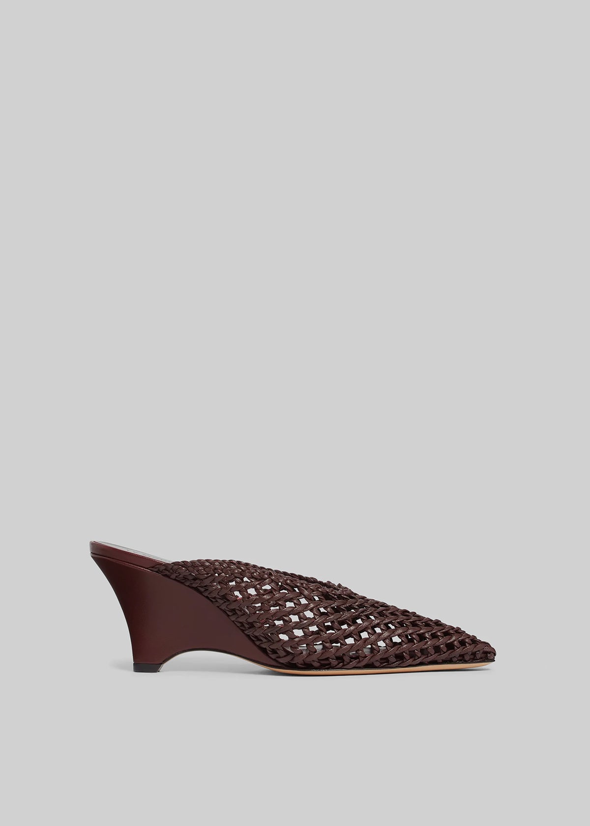 Le Monde Beryl Victoria Knotted Wedges - Burgundy - 3