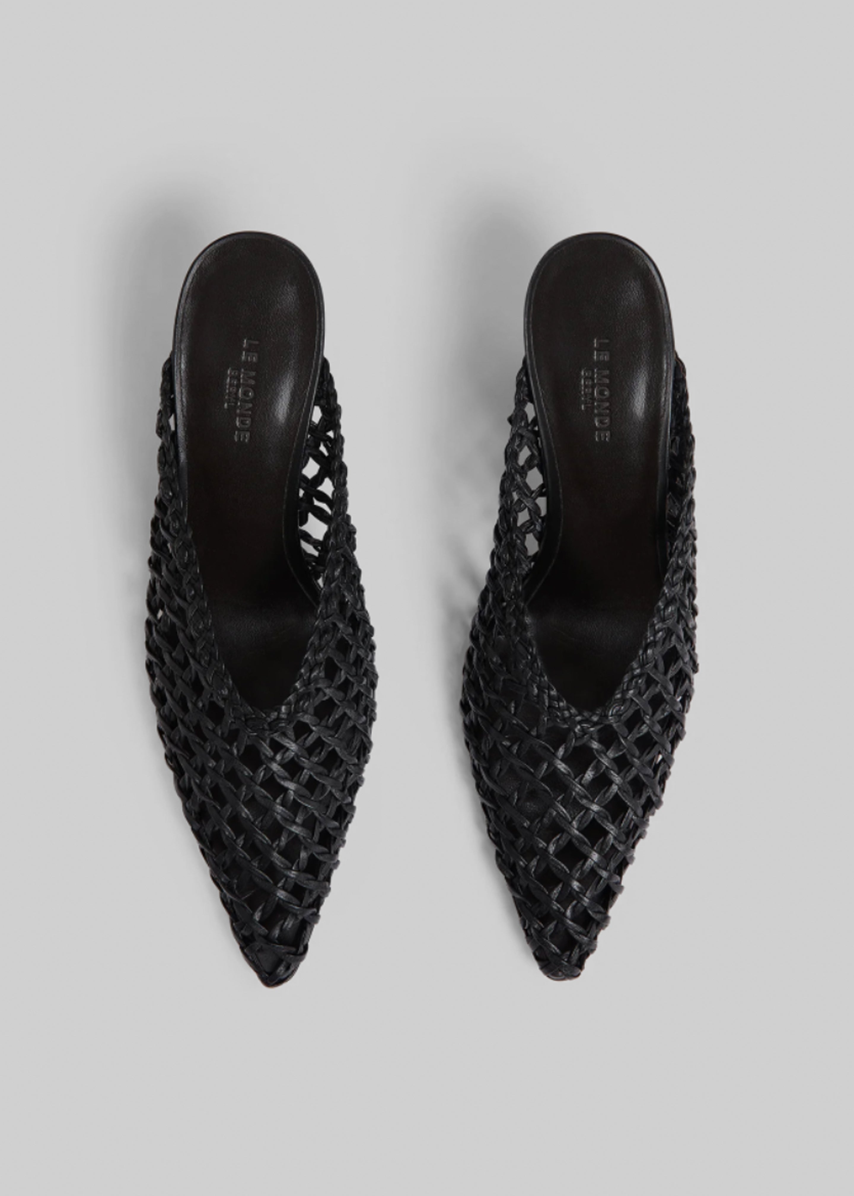 Le Monde Beryl Victoria Knotted Wedges - Black – The Frankie Shop