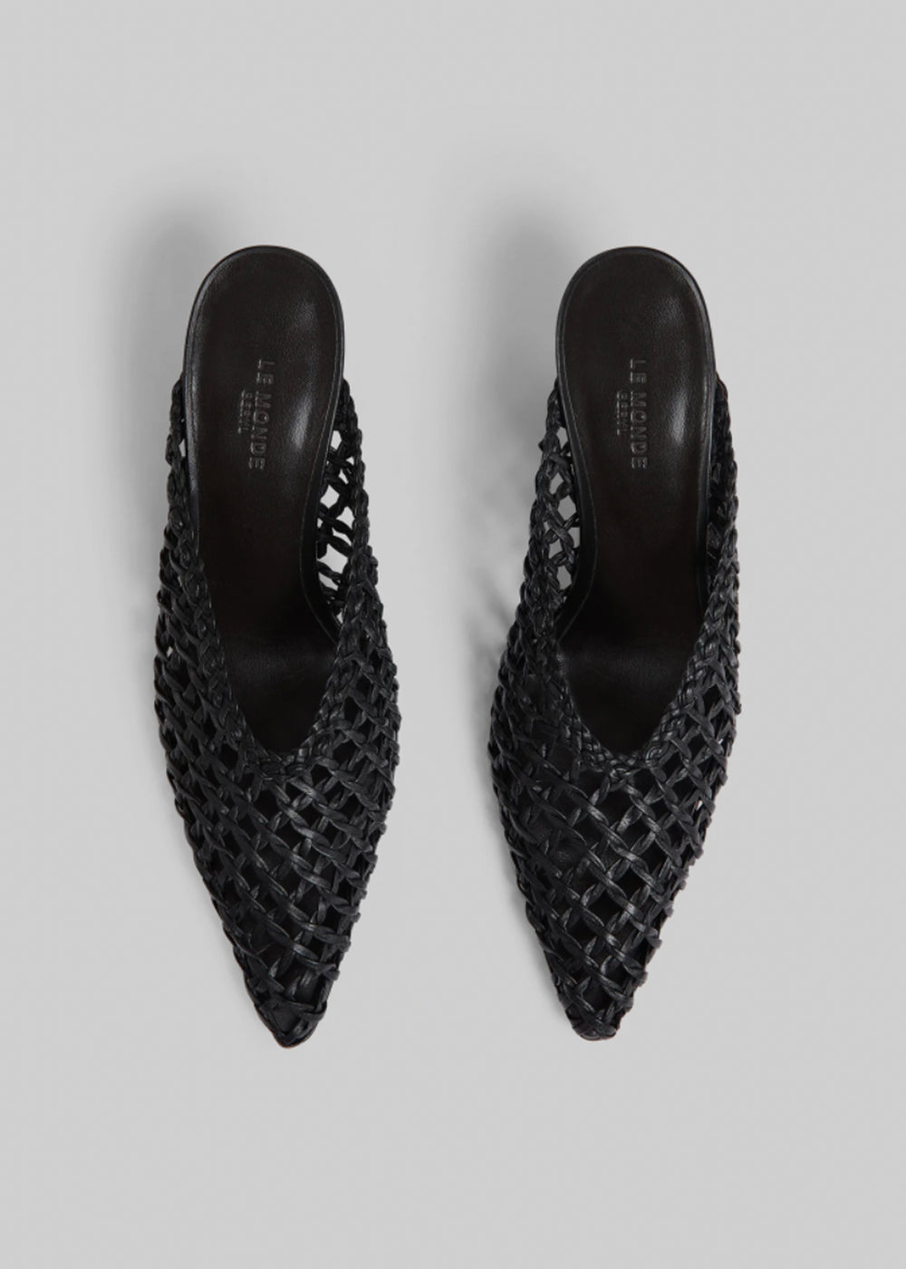 Le Monde Beryl Victoria Knotted Wedges - Black - 1