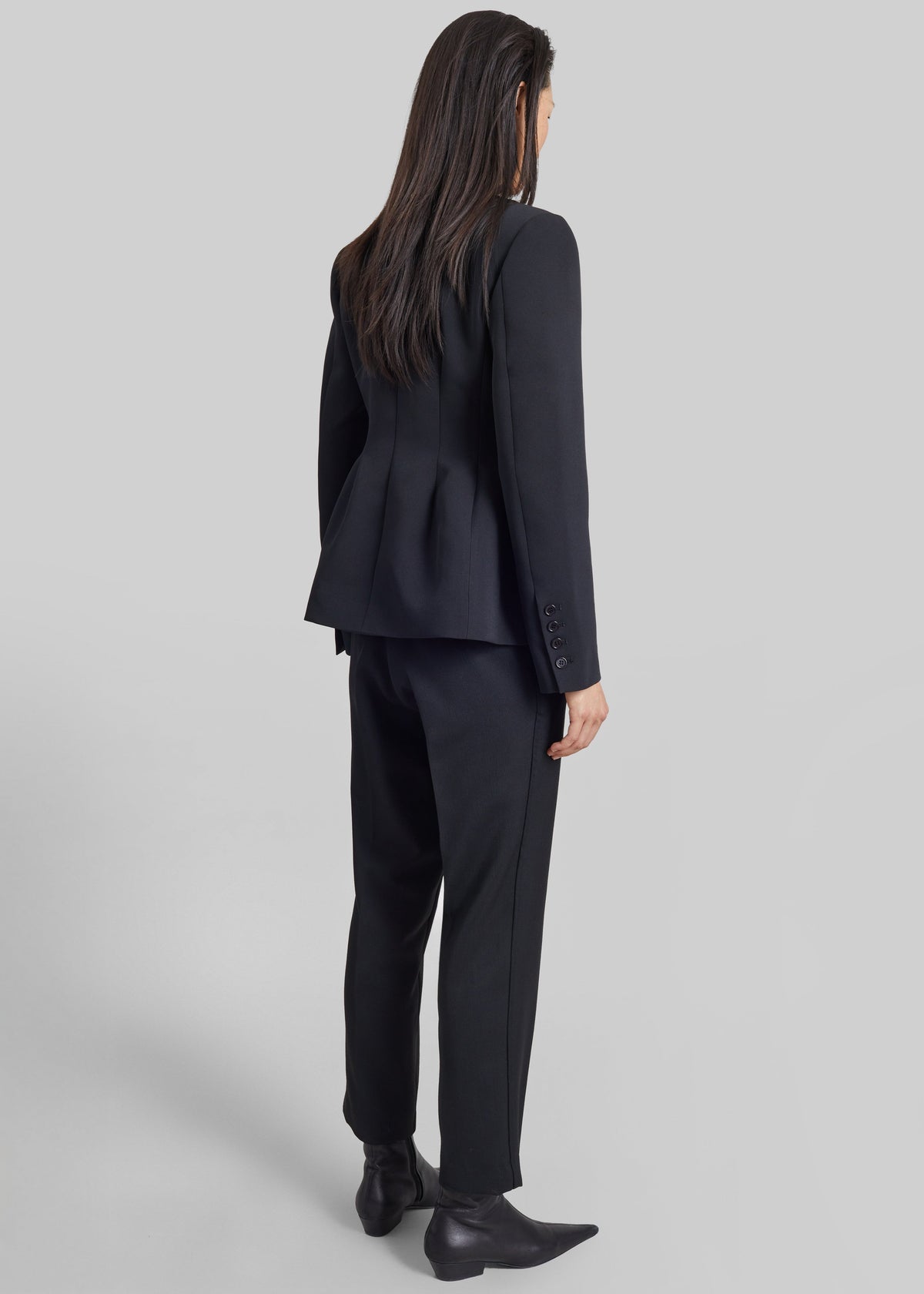 Leah Cinched Blazer - Black