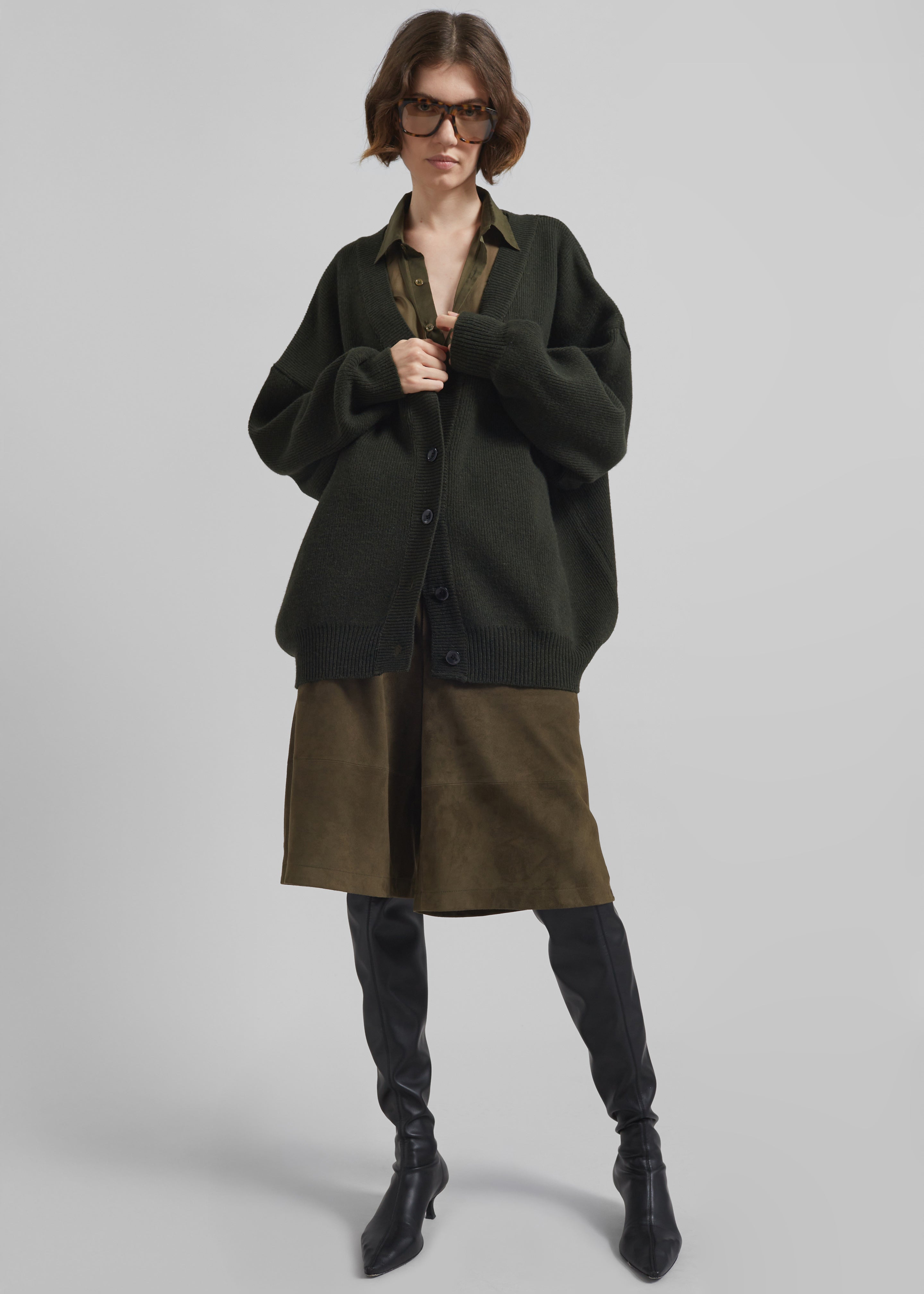 Ledbury Cardigan - Khaki - 3