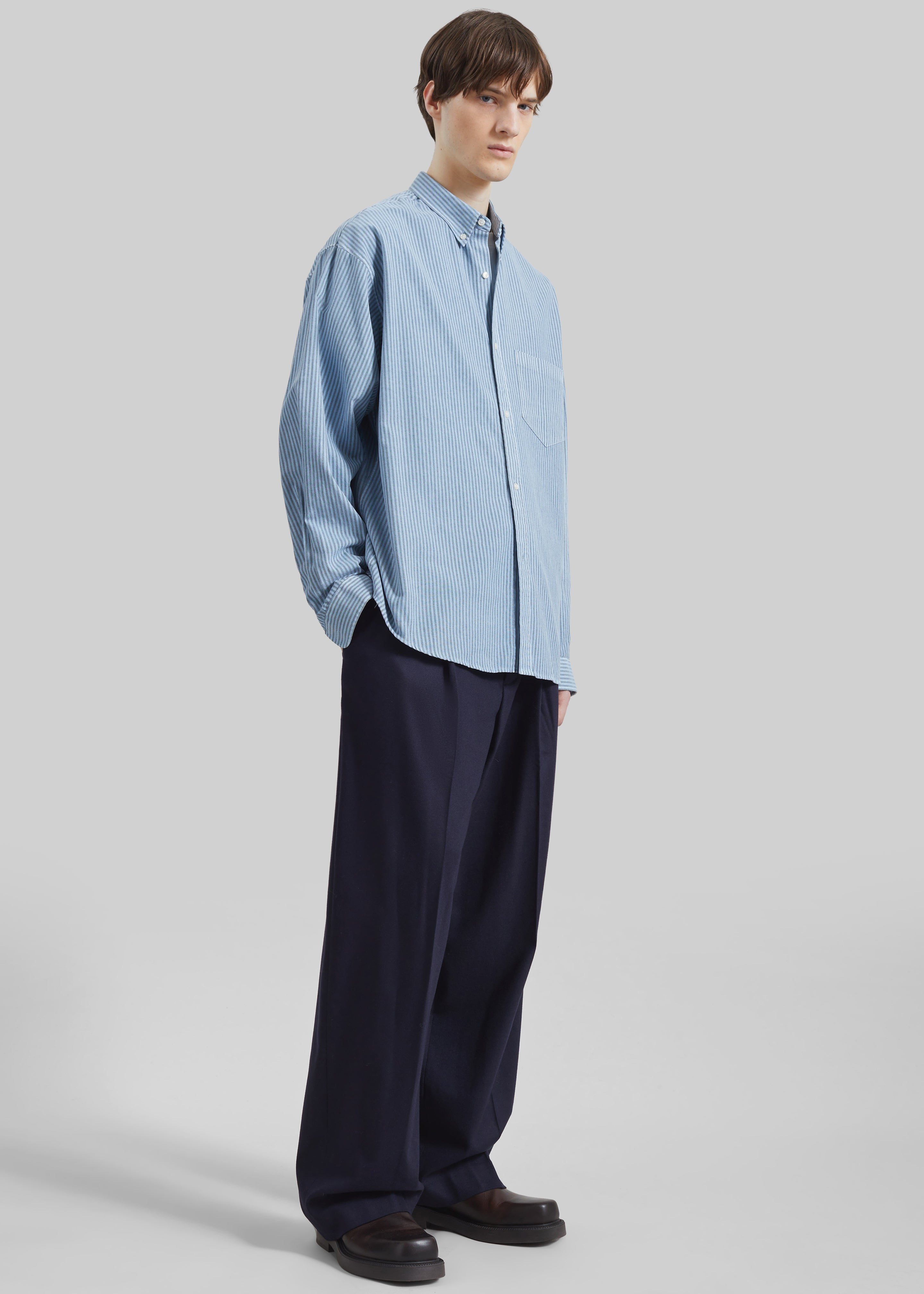 Legan Shirt - Blue Stripe - 6