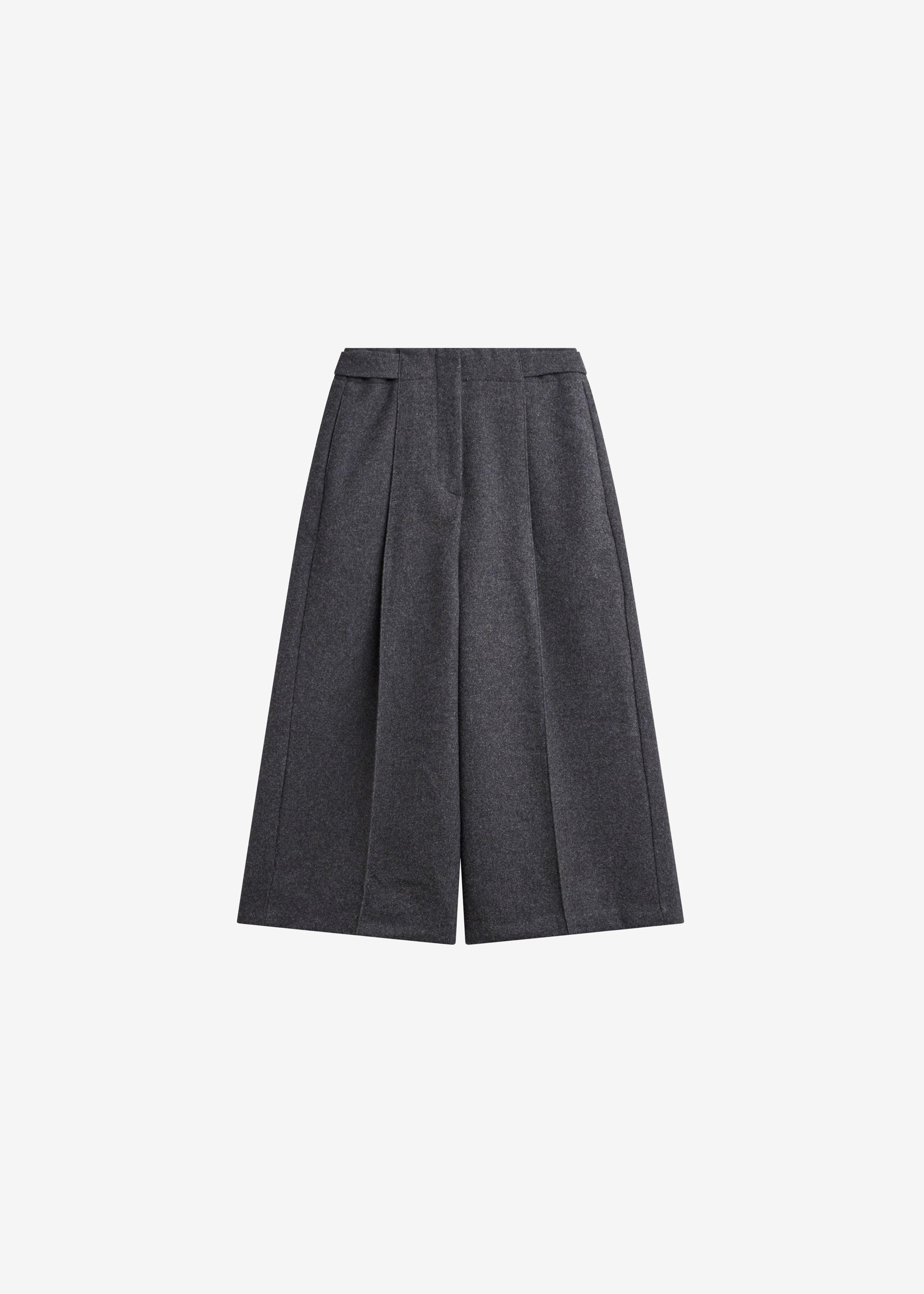 Leher Tailored Wool Culottes - Charcoal – The Frankie Shop Europe
