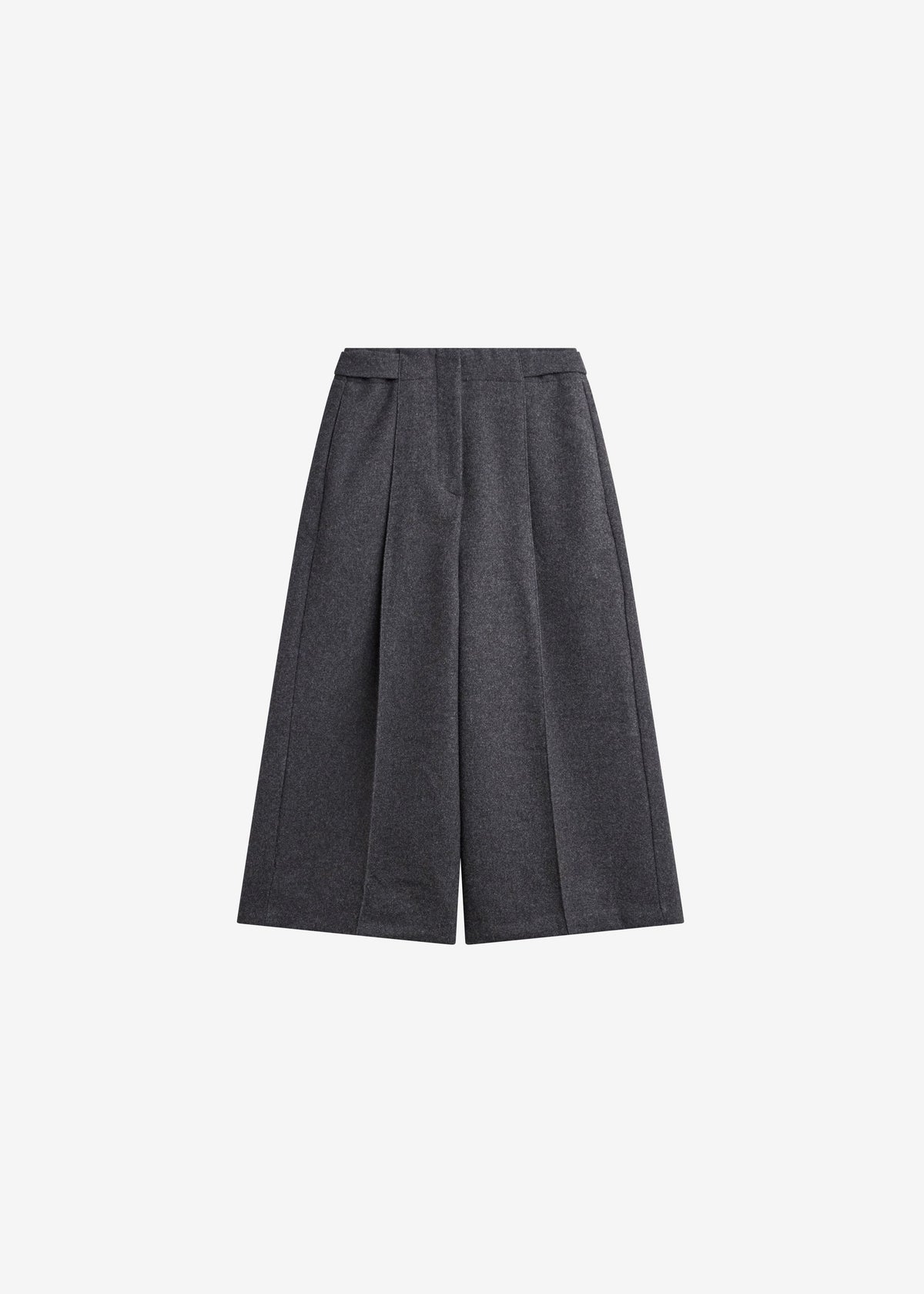 Leher Tailored Wool Culottes - Charcoal - 9