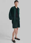 Leland Silky Boxer Shorts - Forest Green