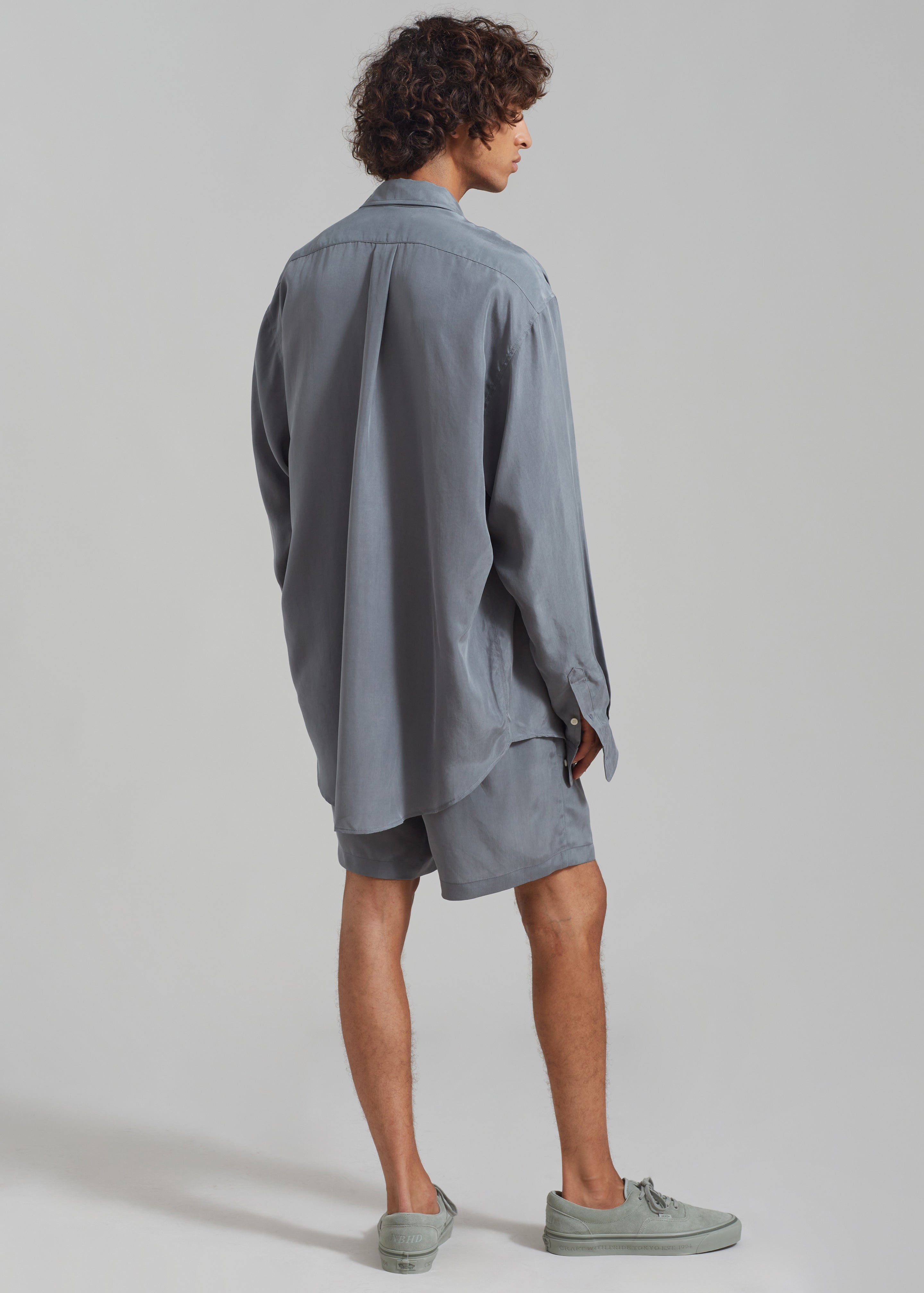 Leland Silky Shirt - Charcoal - 5