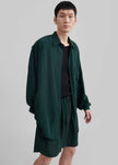 Leland Silky Shirt - Forest Green