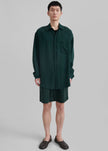 Leland Silky Shirt - Forest Green