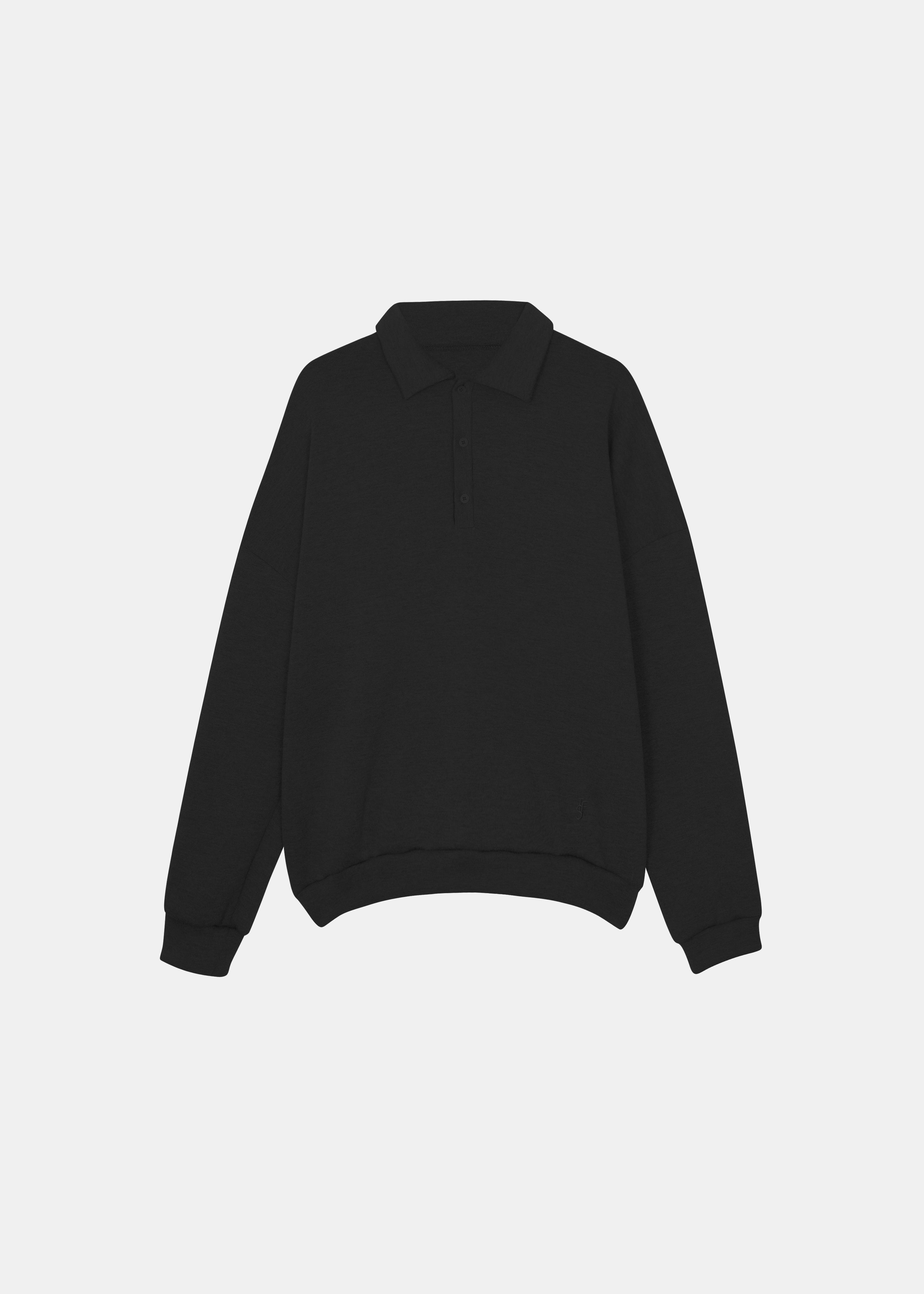 Lenham Polo Sweatshirt - Black - 6