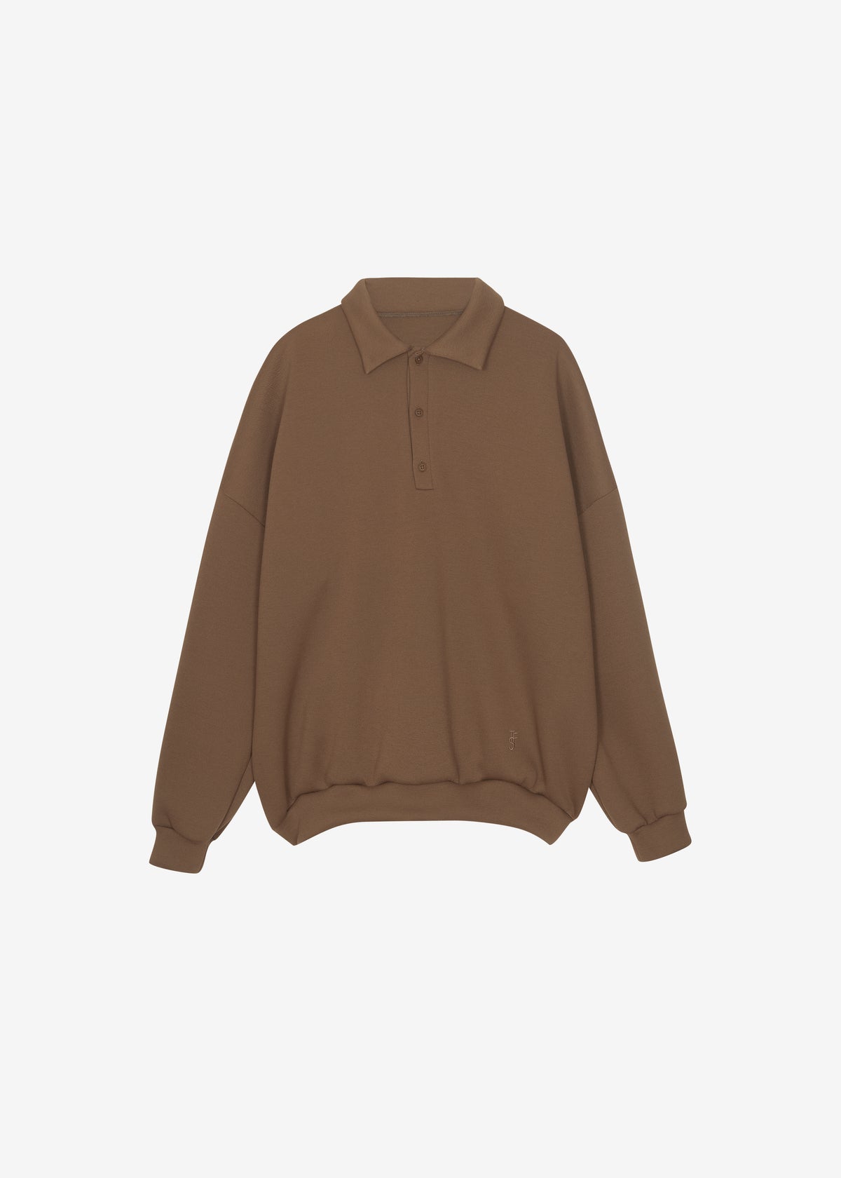 Lenham Polo Sweatshirt - Dark Camel - 8