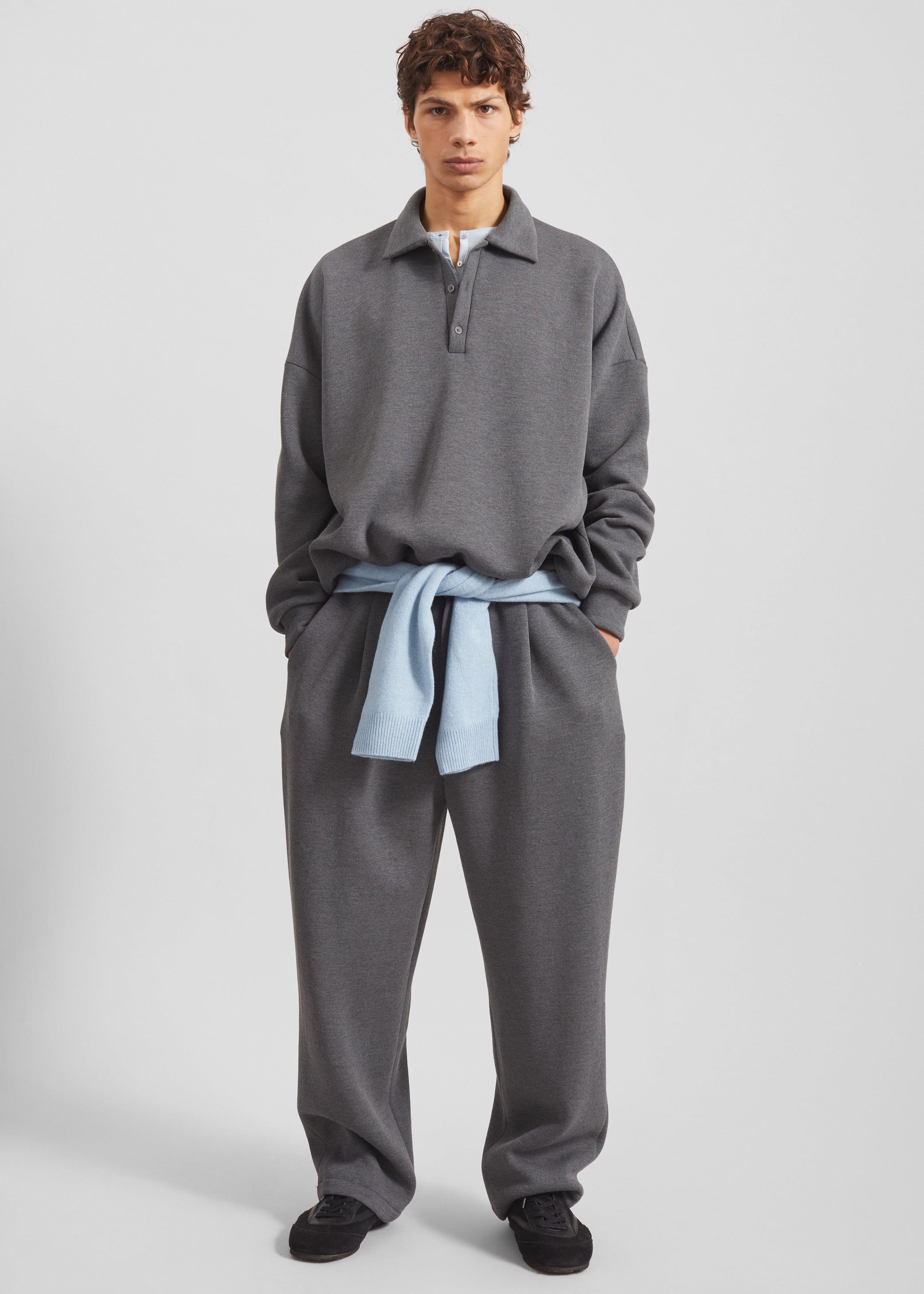 Shop the look image for Lenham Polo Sweatshirt - Grey