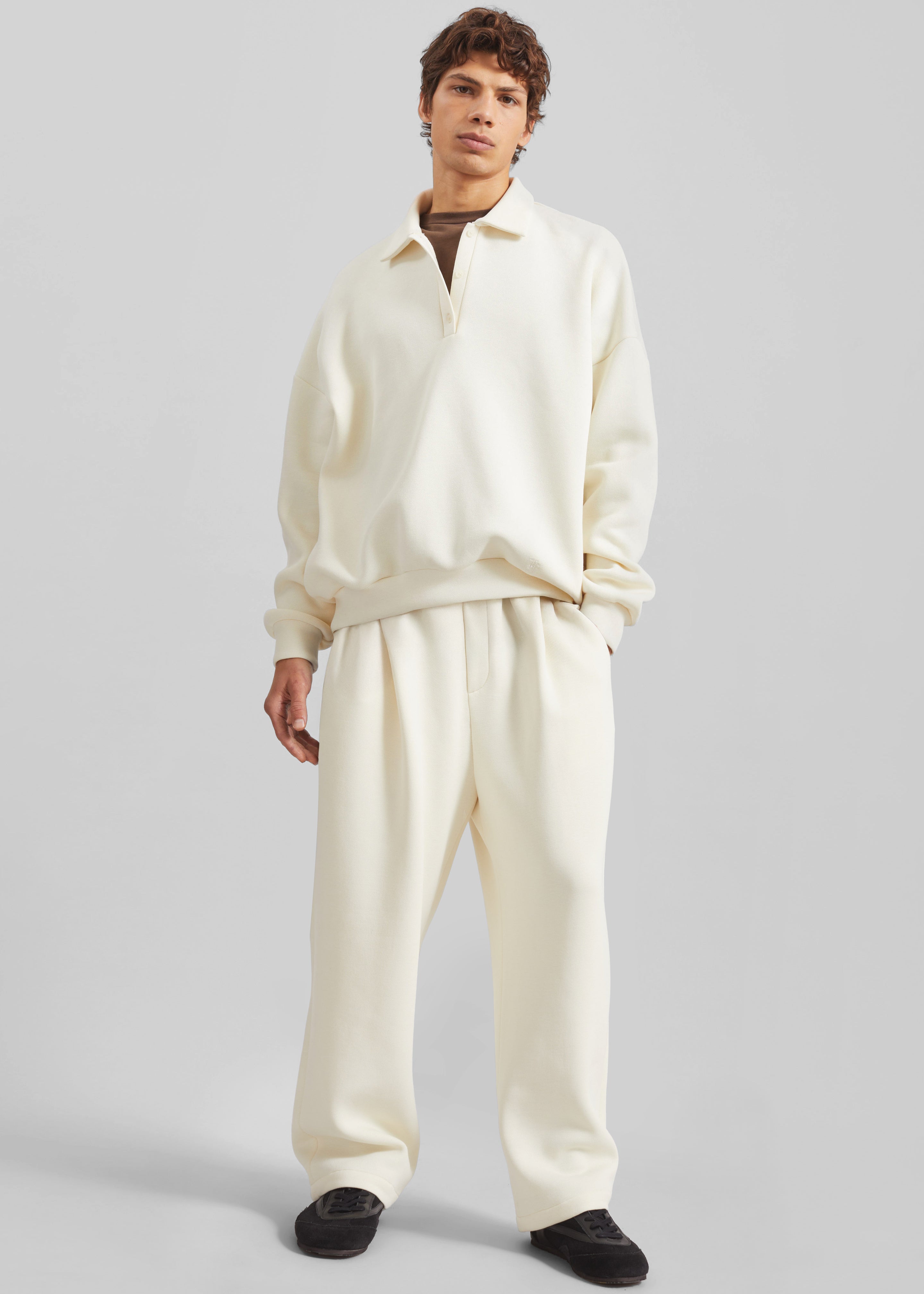 Lenham Polo Sweatshirt - Ivory - 5