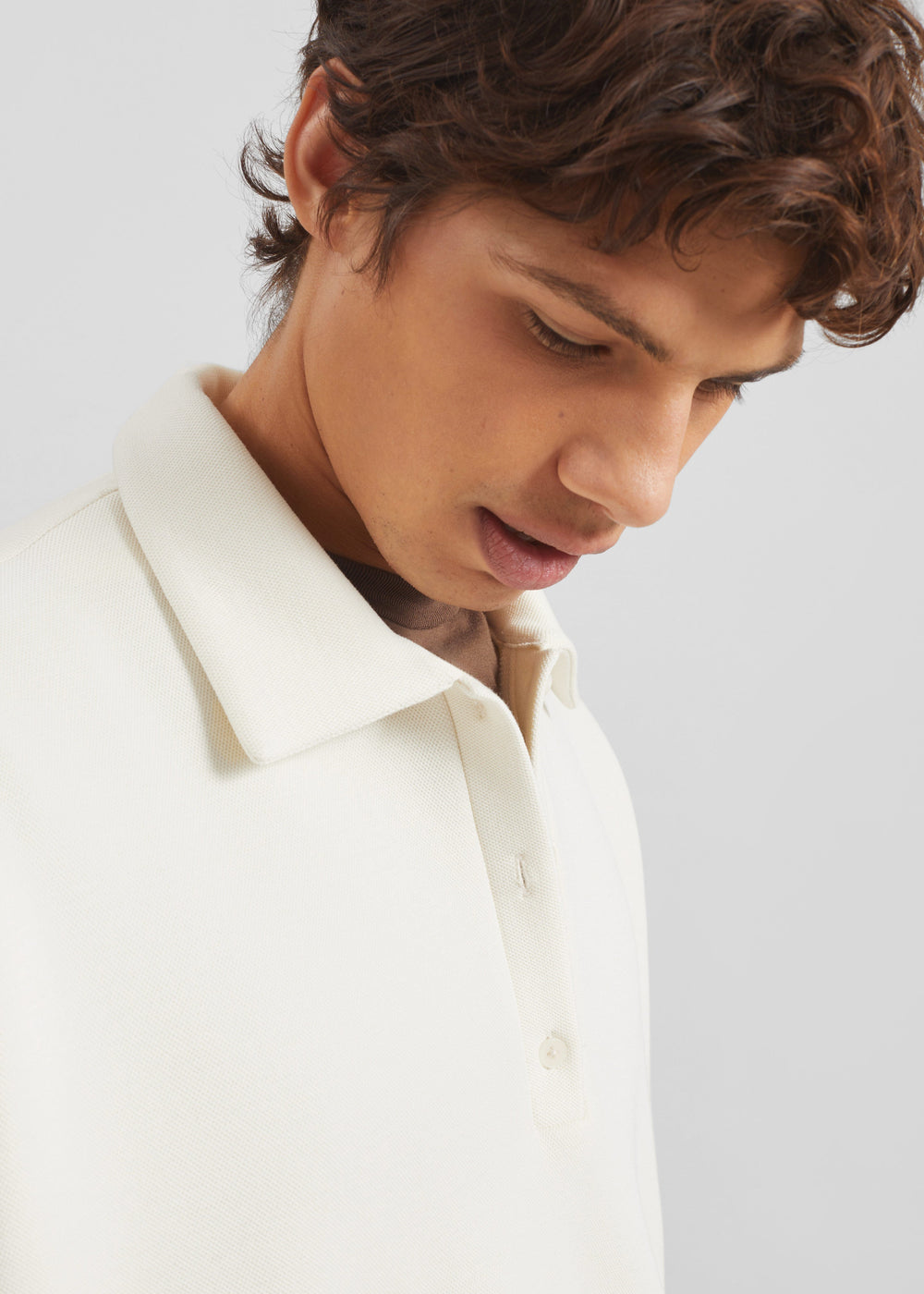 Lenham Polo Sweatshirt - Ivory - 1