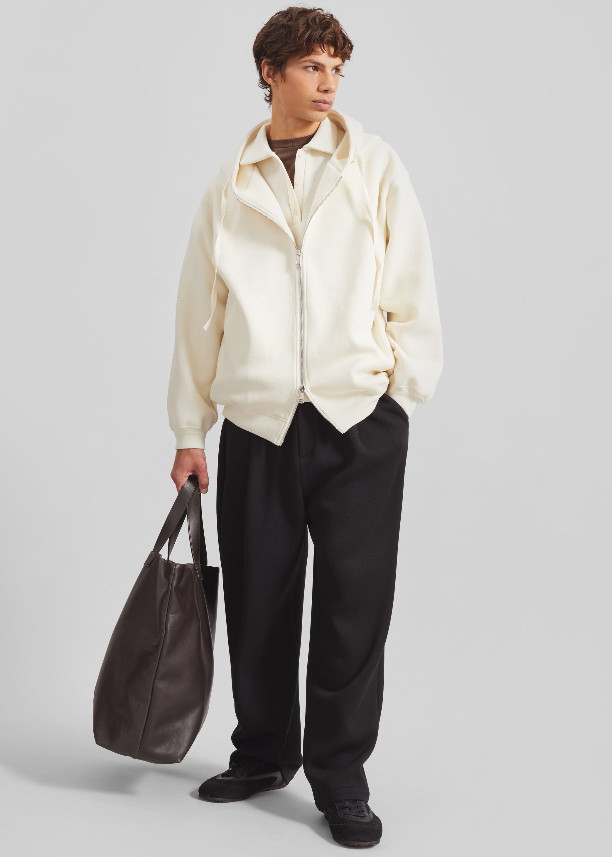 Shop the look image for Lenham Polo Sweatshirt - Ivory