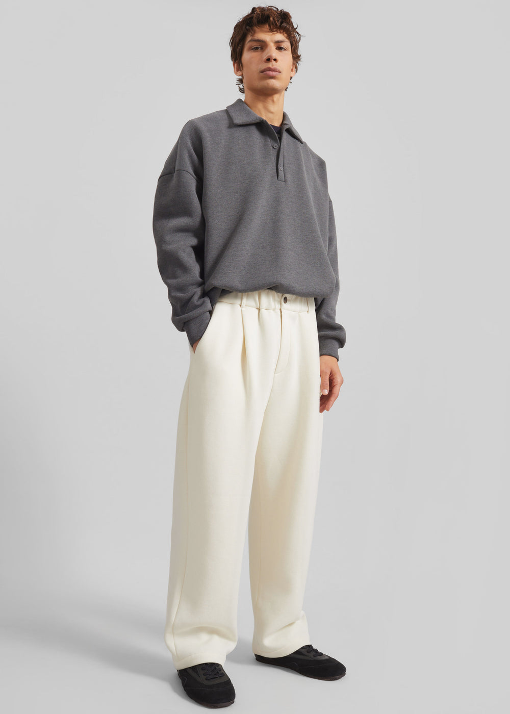 Lenham Straight Pants - Ivory - 1