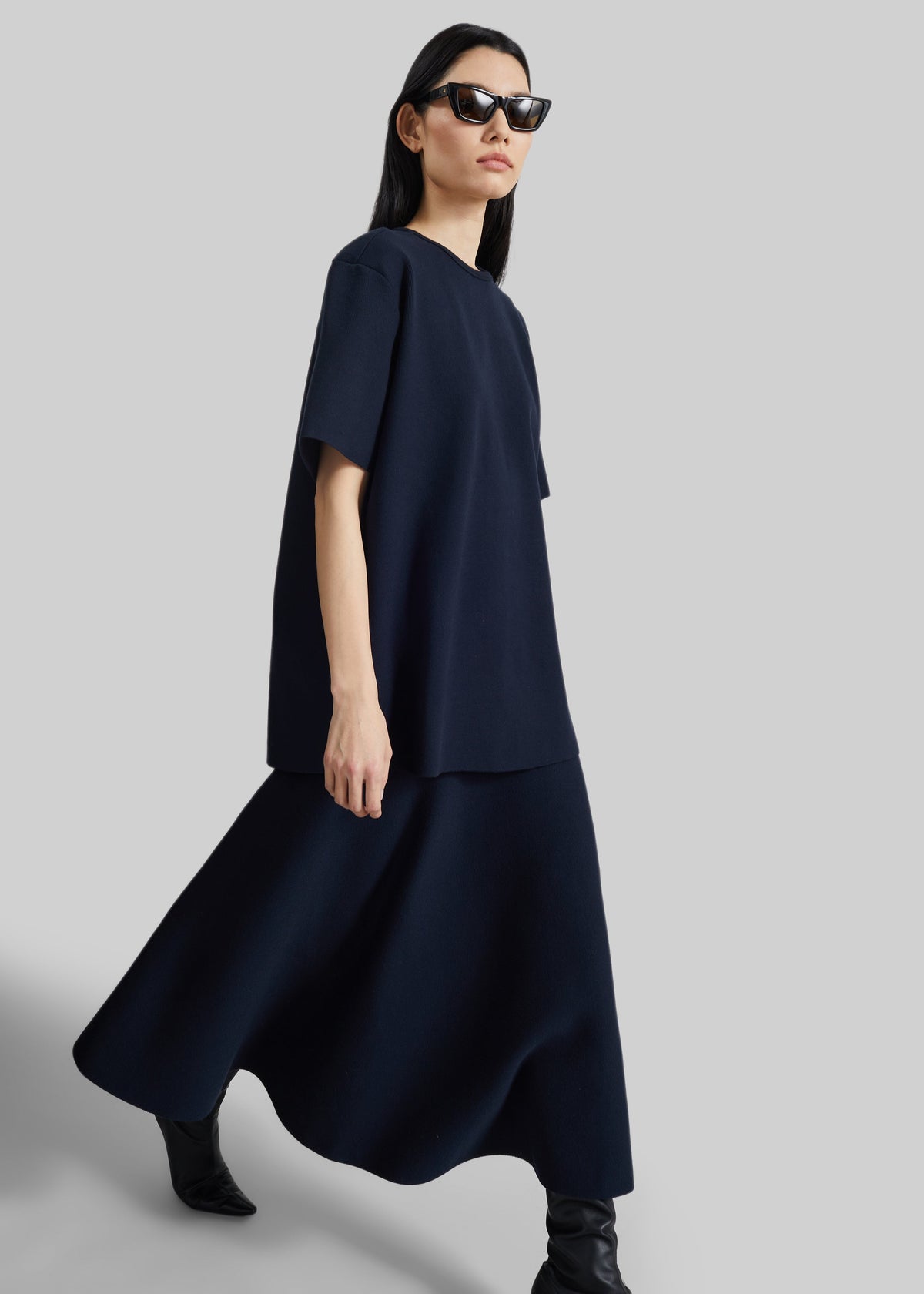 Leni Knit Oversized Top - Navy - 5