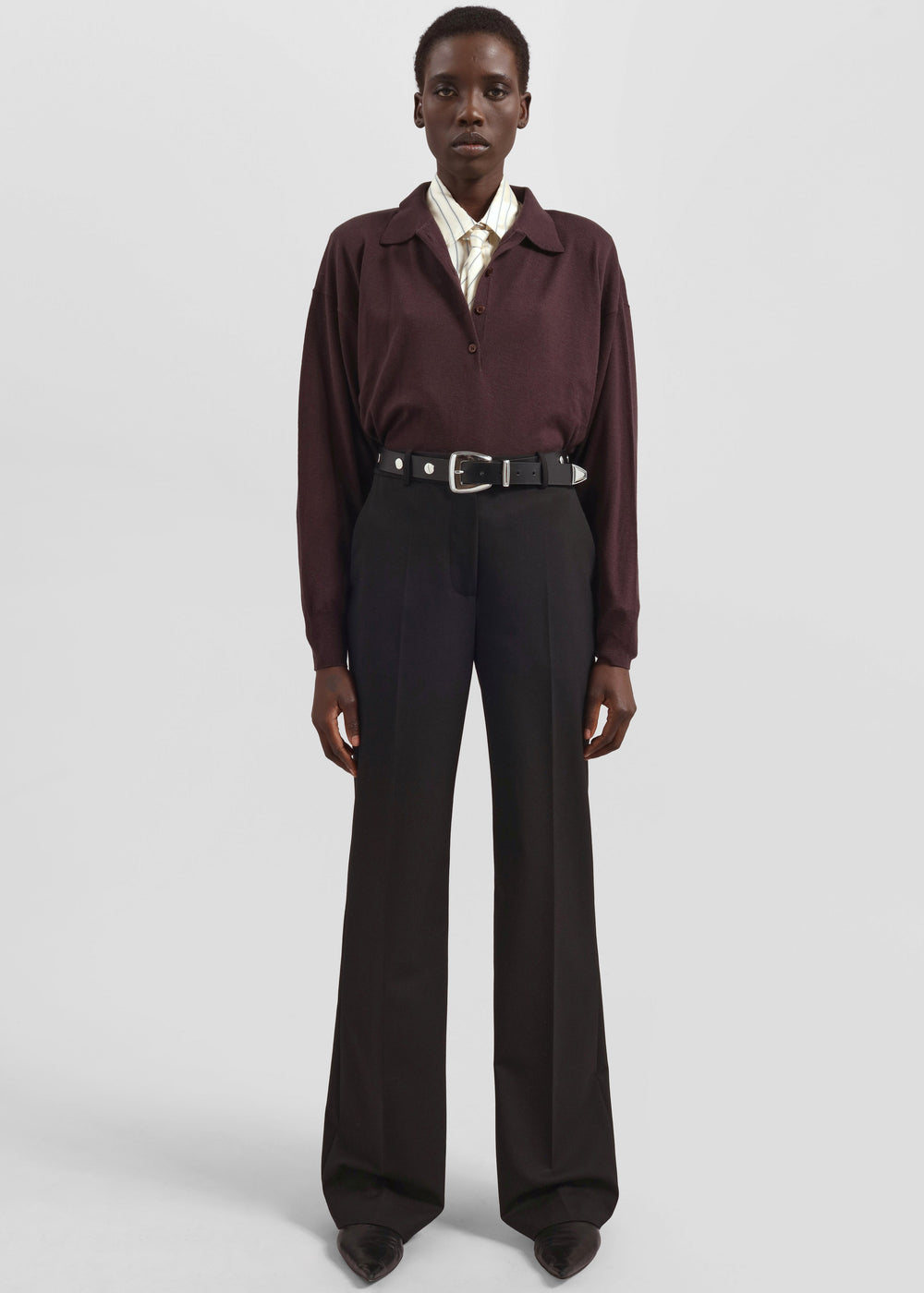 Lenora Straight Trousers - Black