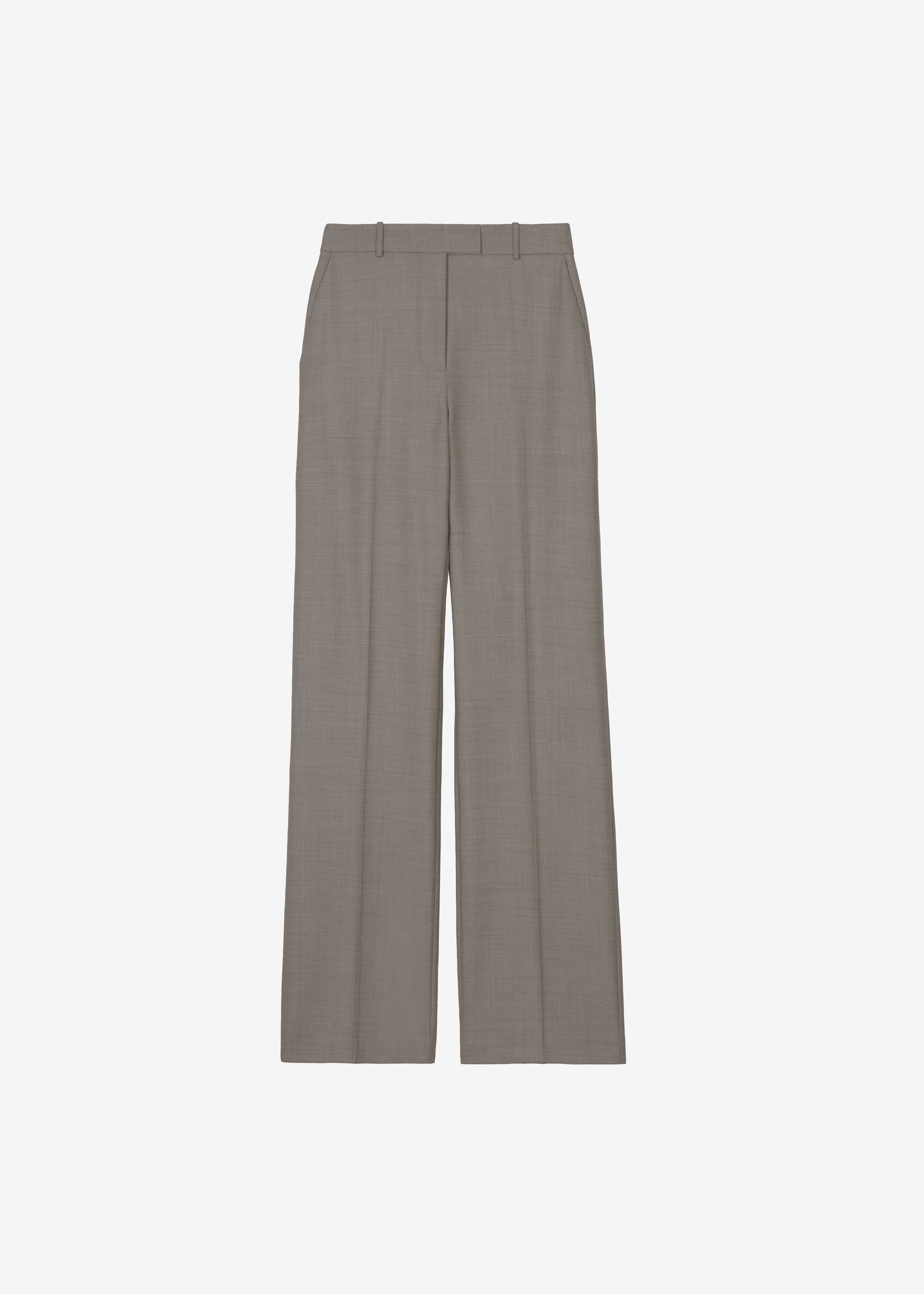 Lenora Straight Trousers - Taupe - 11