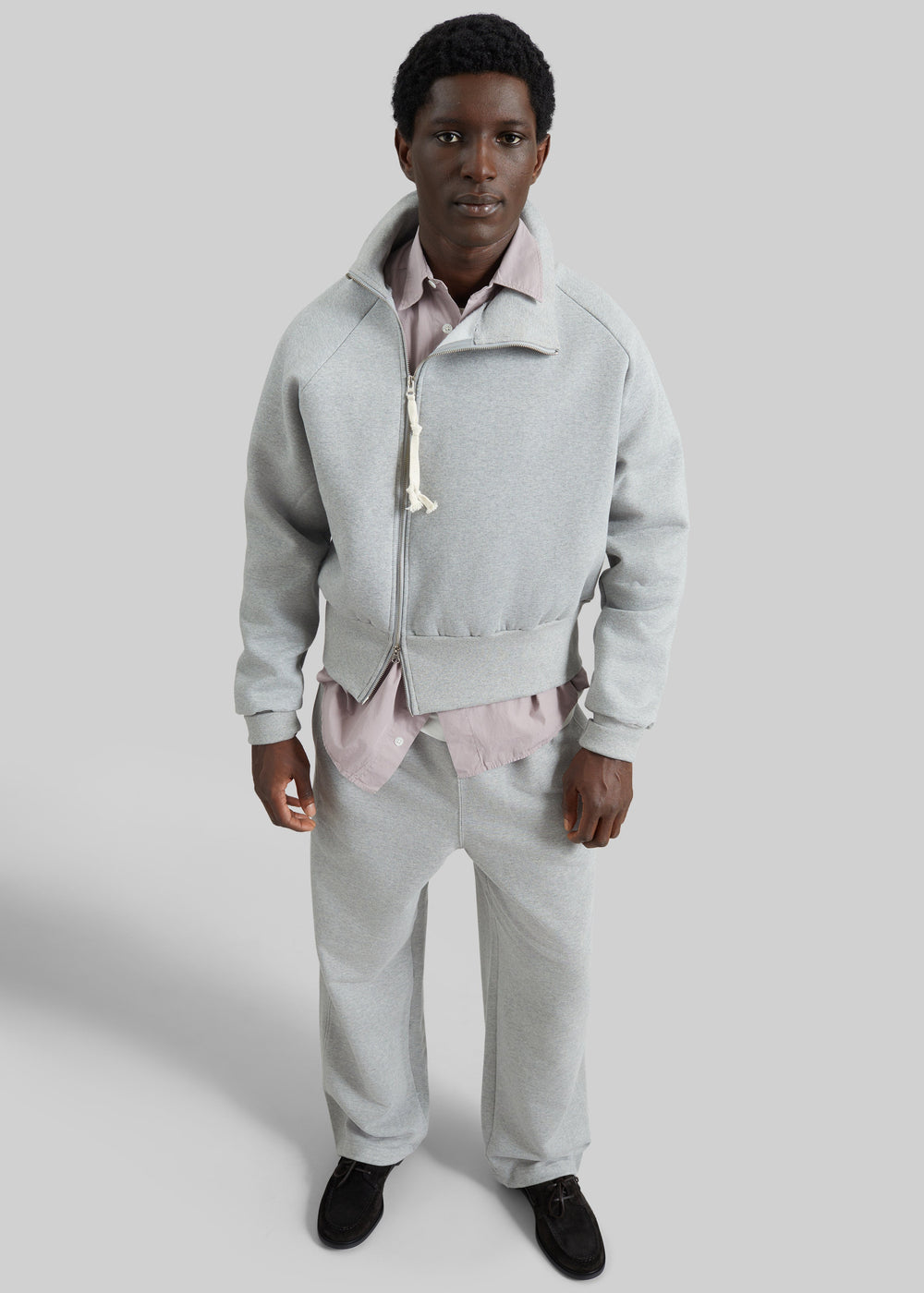 Lenox Paneled Sweatpants - Light Grey