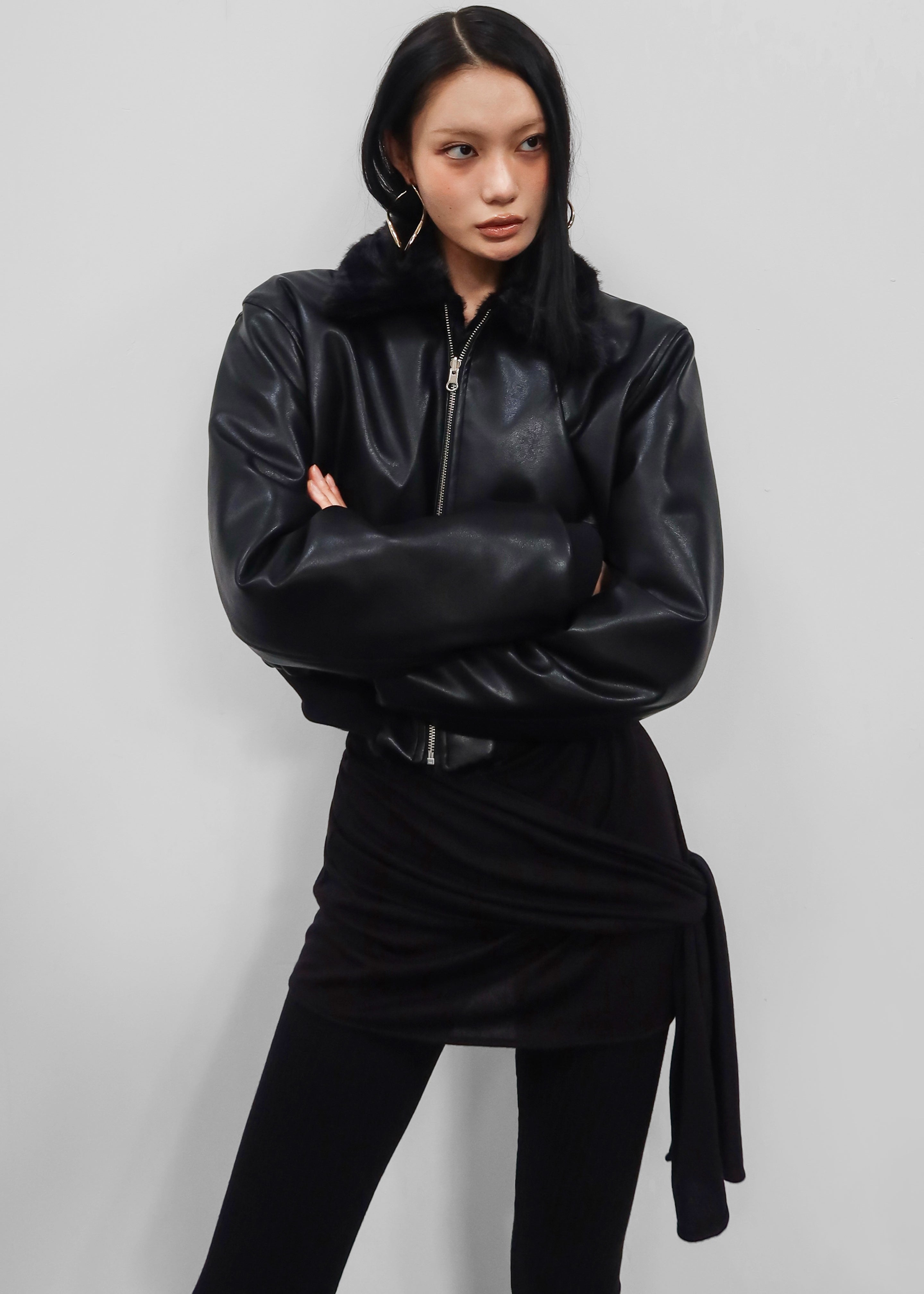 Leoben Reversible Bomber Jacket - Black - 12