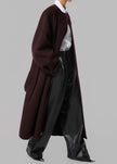 Leon Wool Coat - Burgundy