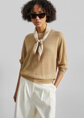 Lerici Square Scarf - Beige