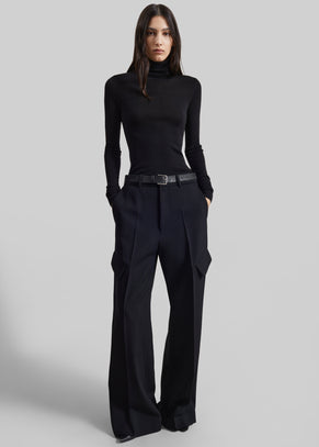 Lery Tailored Cargo Pants - Black
