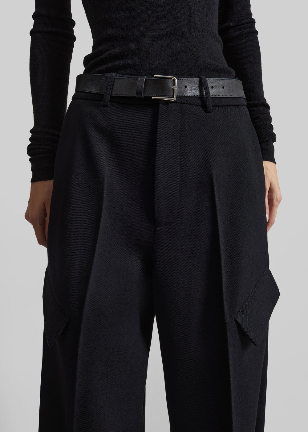Lery Tailored Cargo Pants - Black - 1