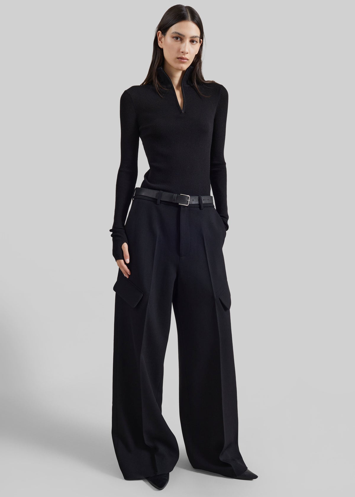 Pantaloni cargo sartoriali Lery - Nero