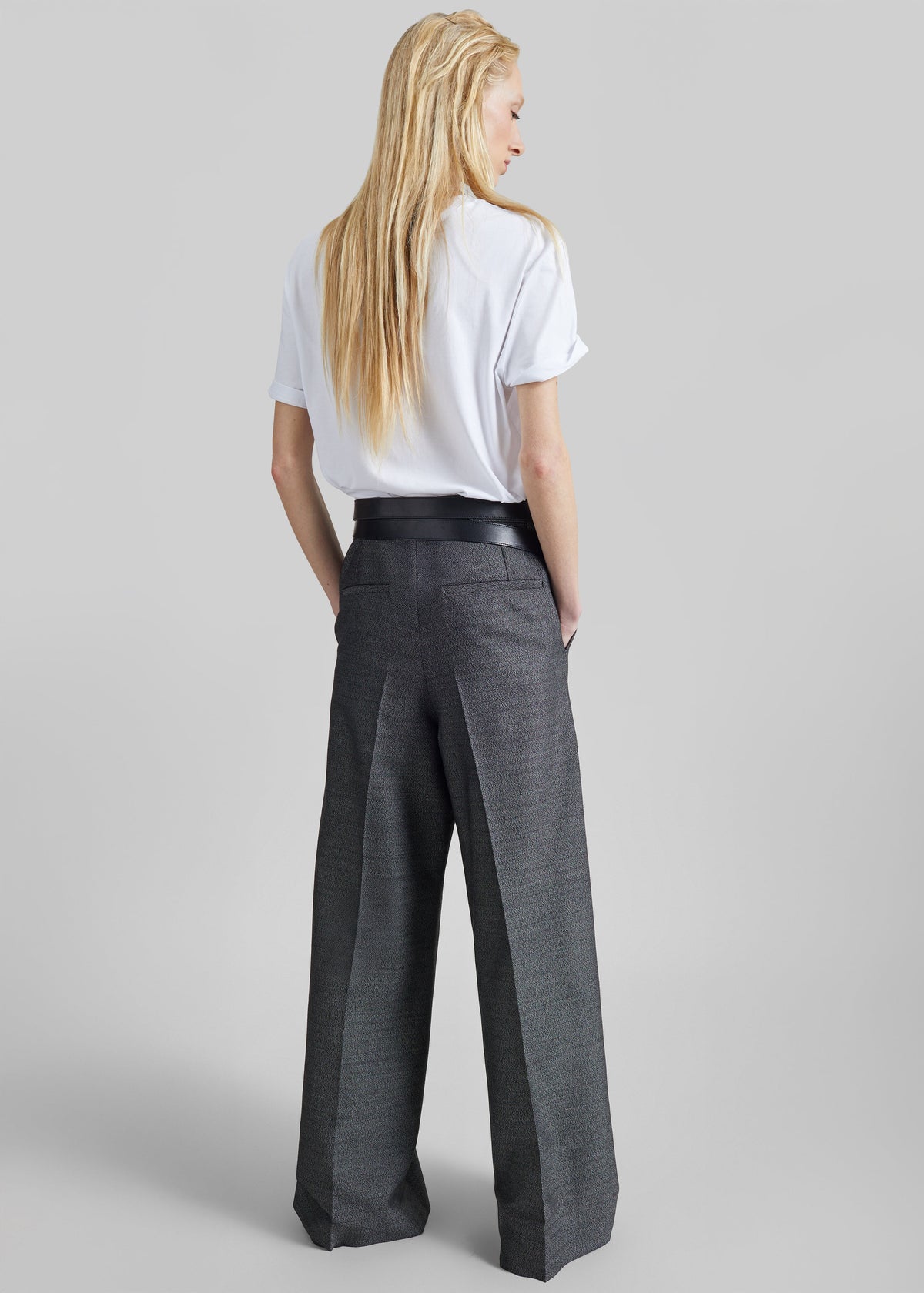 Lery Tailored Cargo Pants - Black Melange
