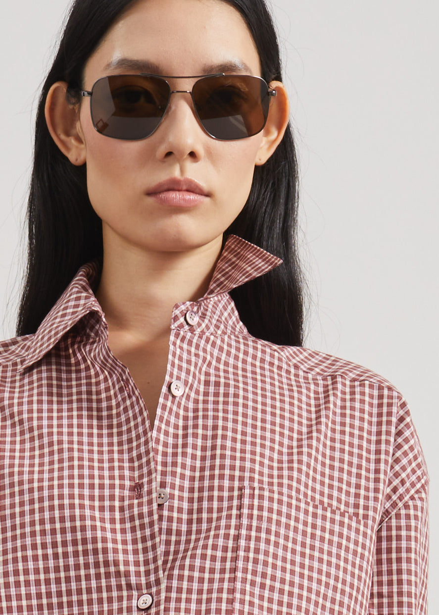 Lesja Cotton Shirt - Checked Red - 3