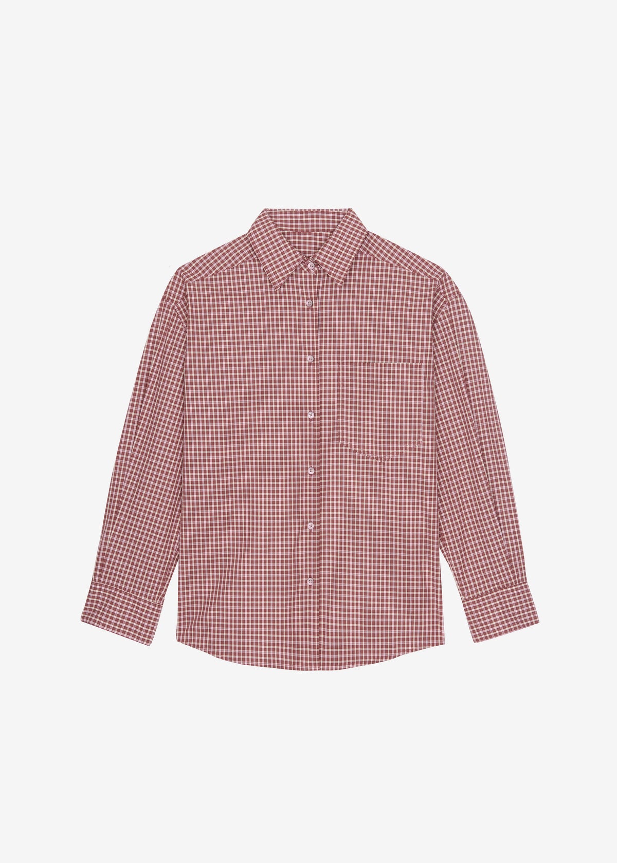 Lesja Cotton Shirt - Checked Red - 7