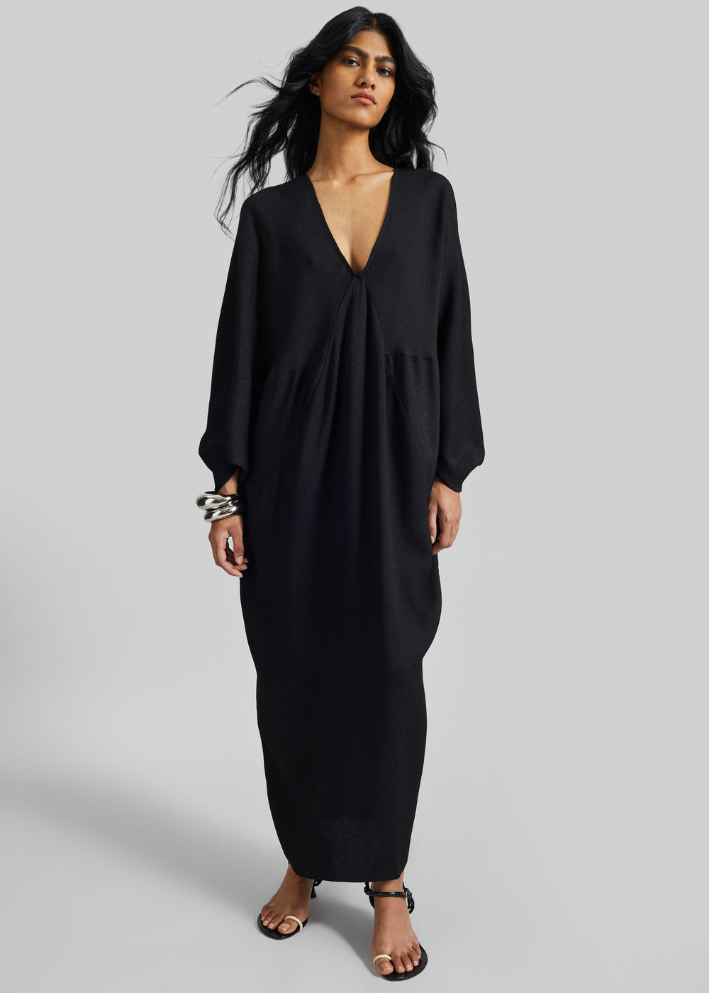 Lilia Kaftan Dress - Black