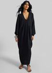 Lilia Kaftan Dress - Black