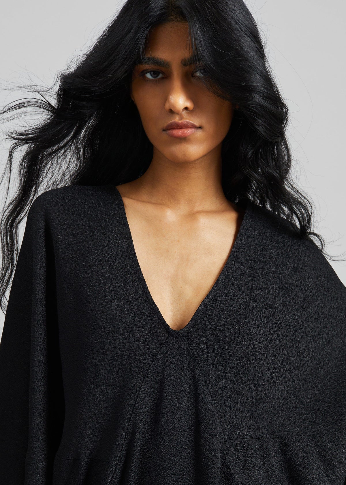 Lilia Kaftan Dress - Black - 4