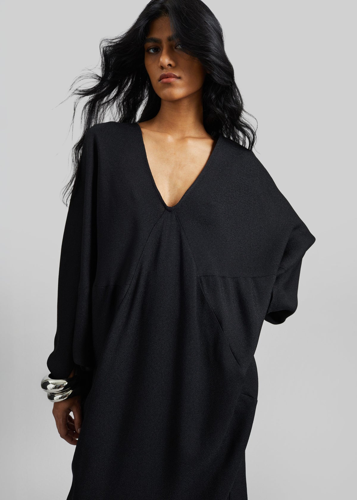Lilia Kaftan Dress - Black - 2