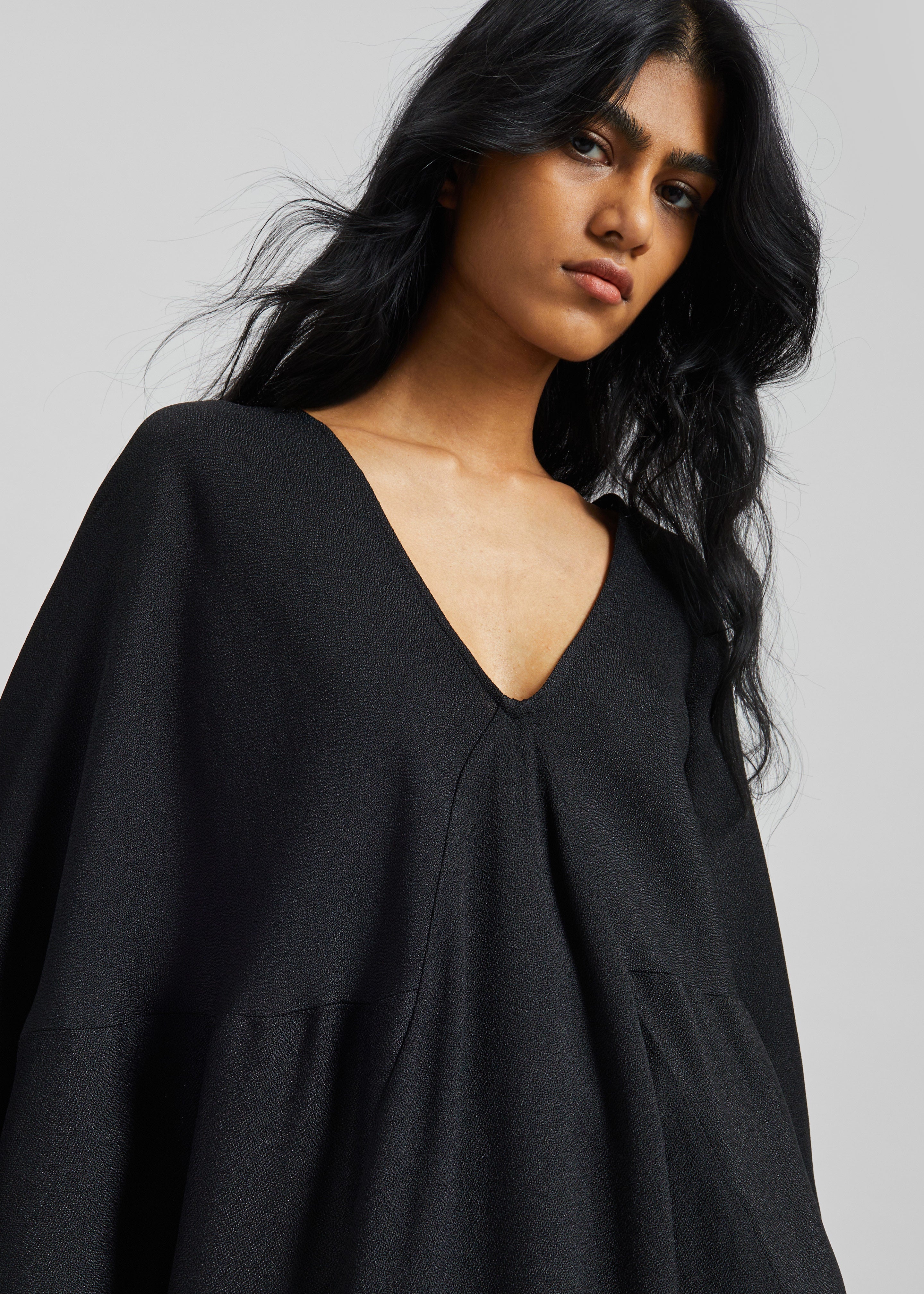 Lilia Kaftan Dress - Black - 6
