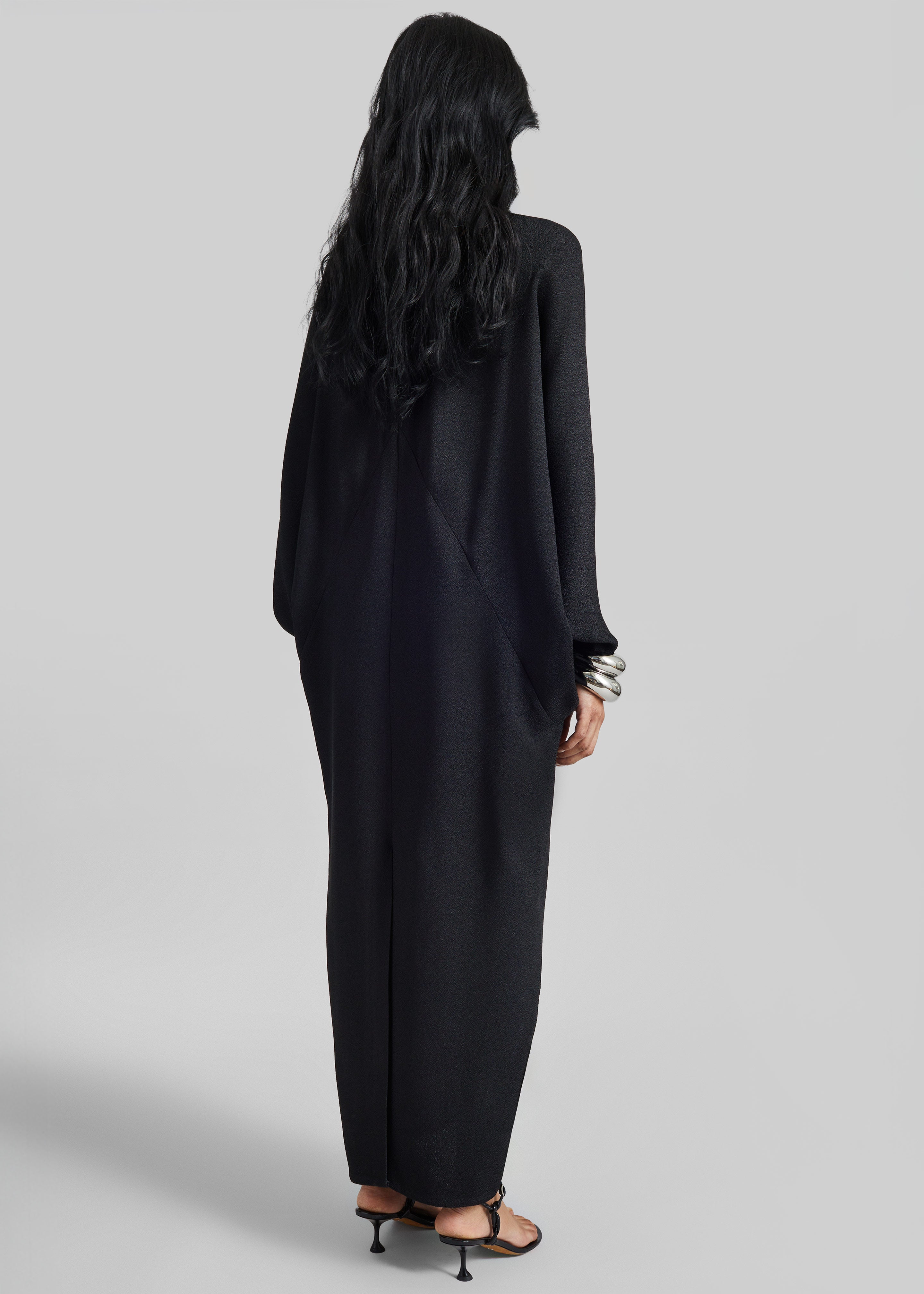 Lilia Kaftan Dress - Black - 7