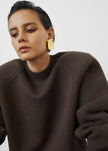 Lina Padded Sweater - Brown
