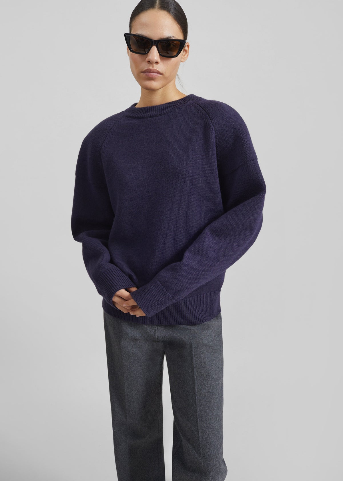 Lina Padded Sweater - Dark Navy - 6